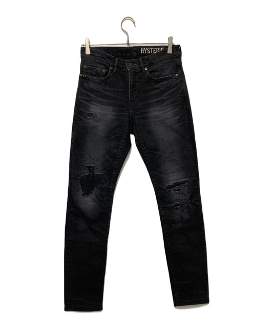 [Pre-owned] Hysteric Glamour KPR processed slim denim pants 02231AP02