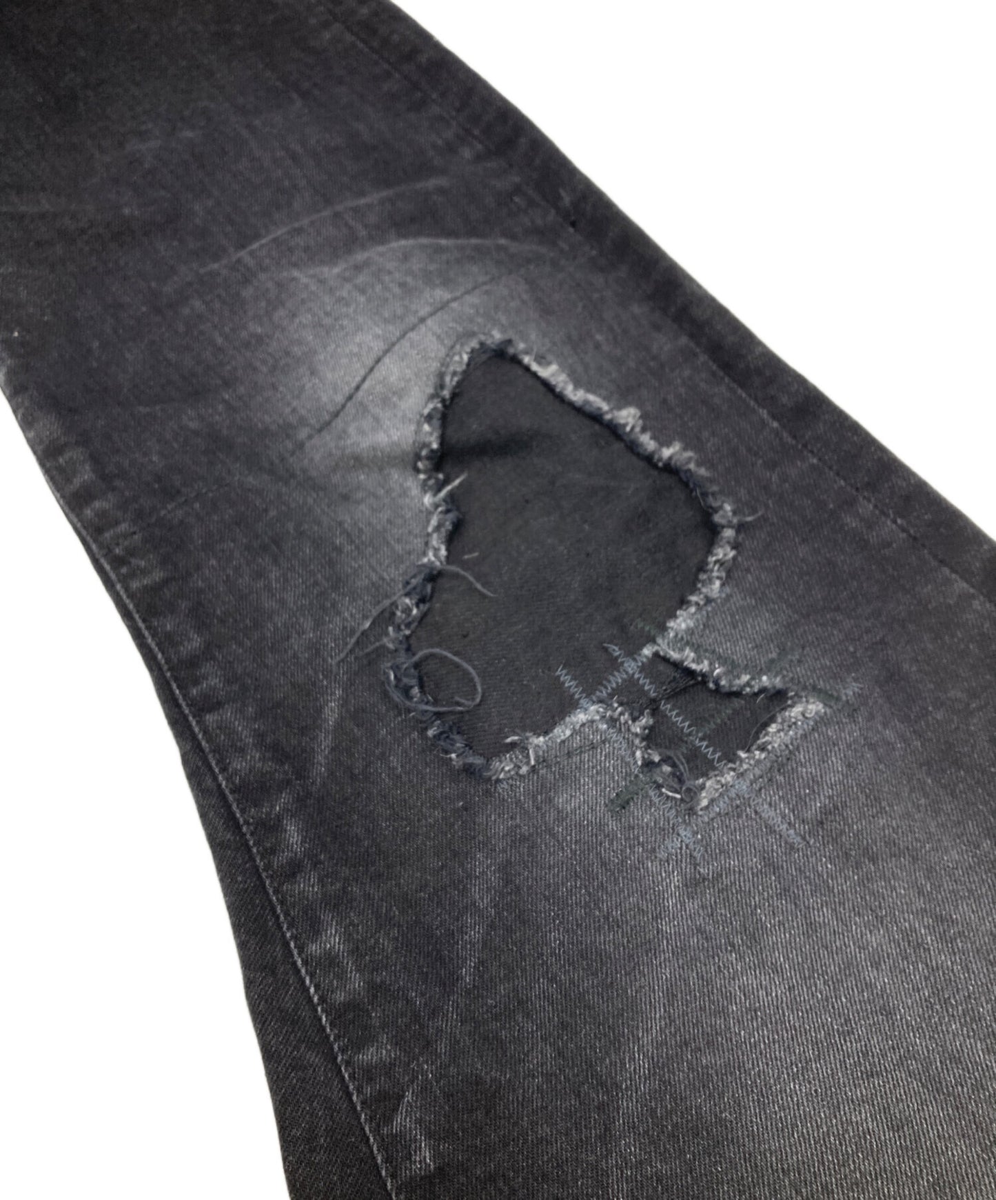 [Pre-owned] Hysteric Glamour KPR processed slim denim pants 02231AP02