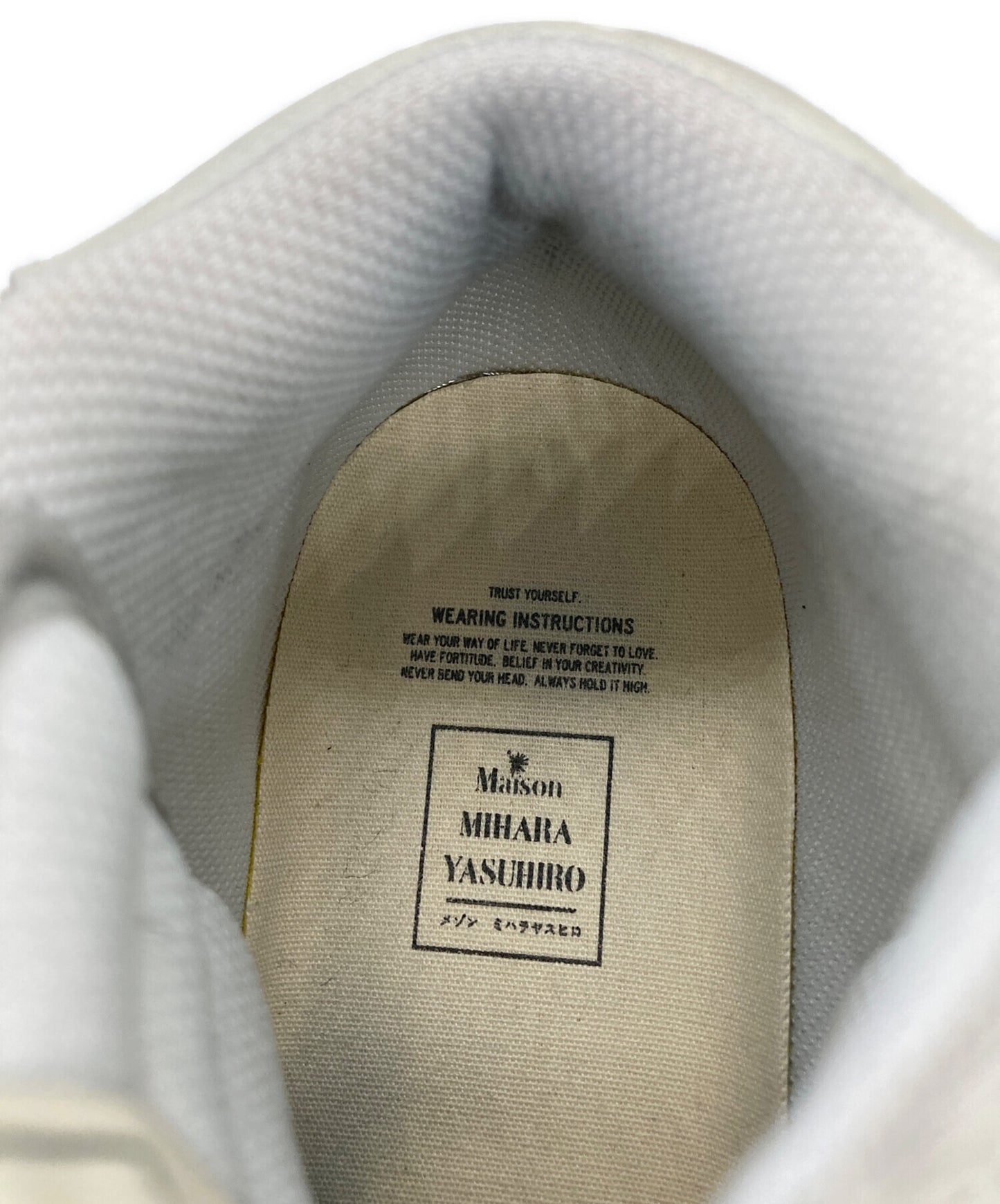 [Pre-owned] MIHARA YASUHIRO WAYNE OG Sole DR Leather High-top Sneaker A10FW709