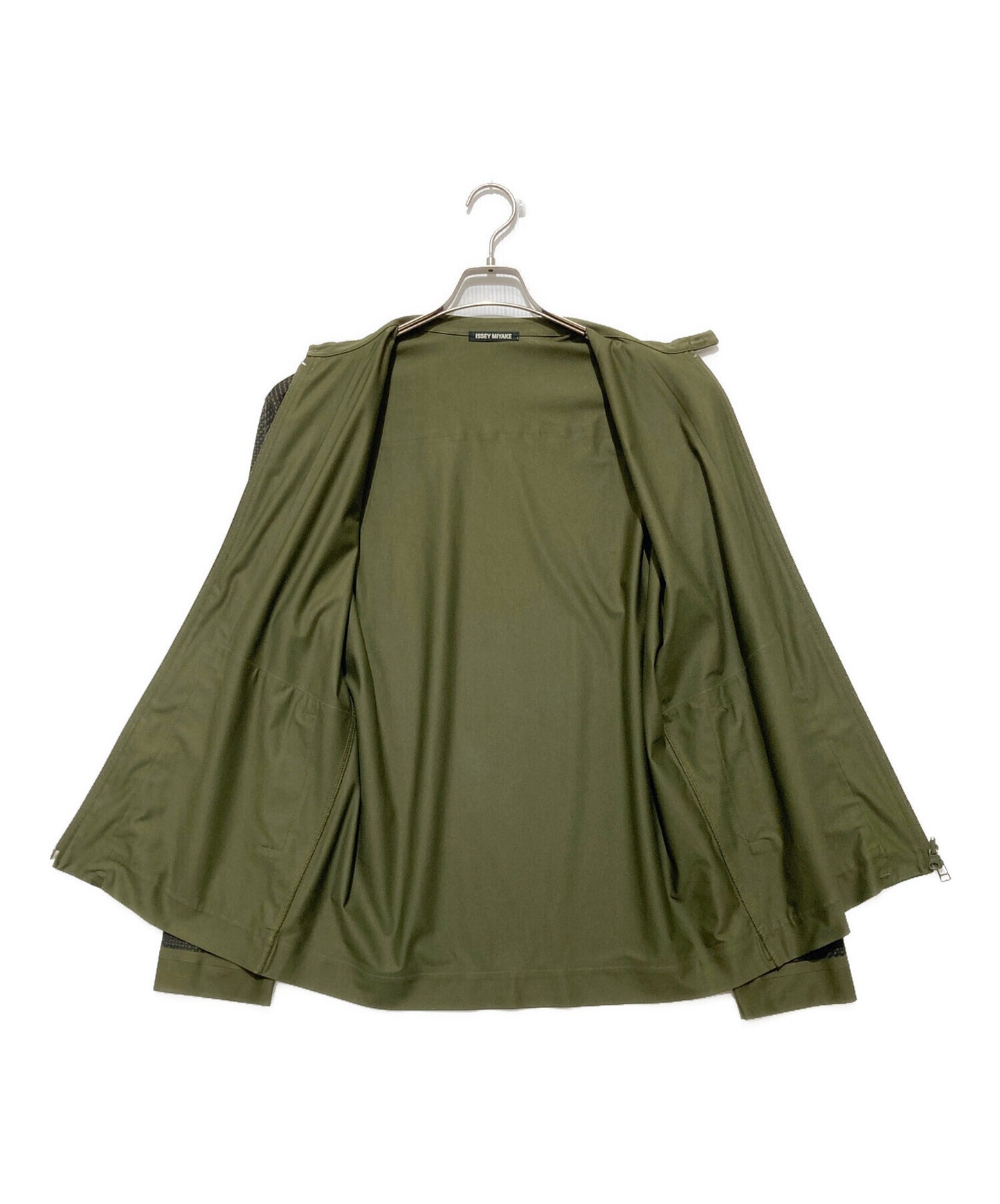 [Pre-owned] ISSEY MIYAKE 00AW Double-zip jacket with all-over pattern ME03JL417