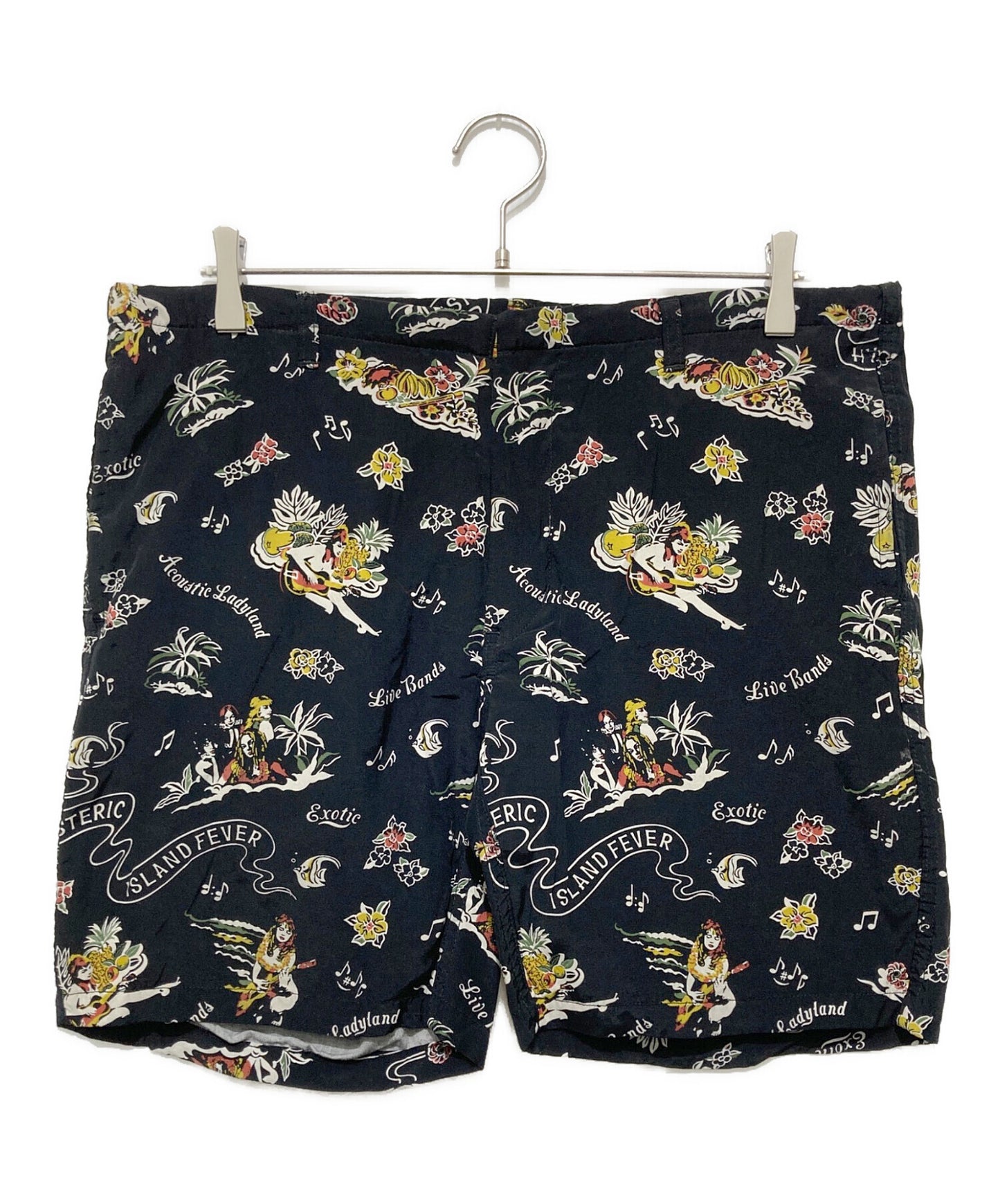 [Pre-owned] Hysteric Glamour Girl Print Rayon Half Pants