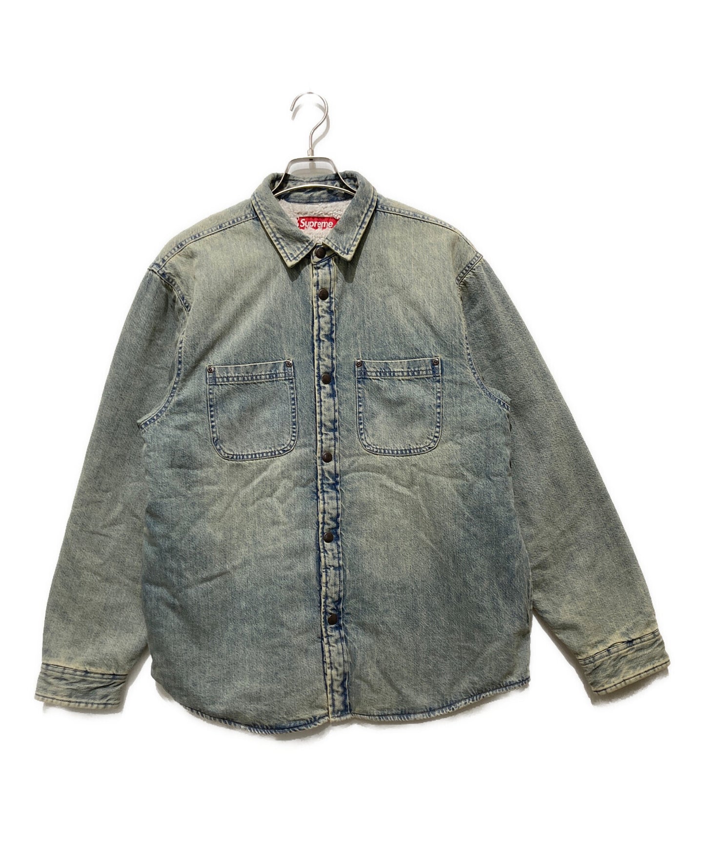 [Pre-owned] SUPREME 24AW Faux Shearling Lined Work Shirt