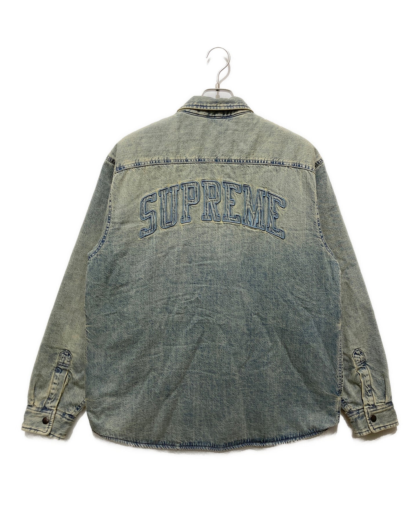 [Pre-owned] SUPREME 24AW Faux Shearling Lined Work Shirt