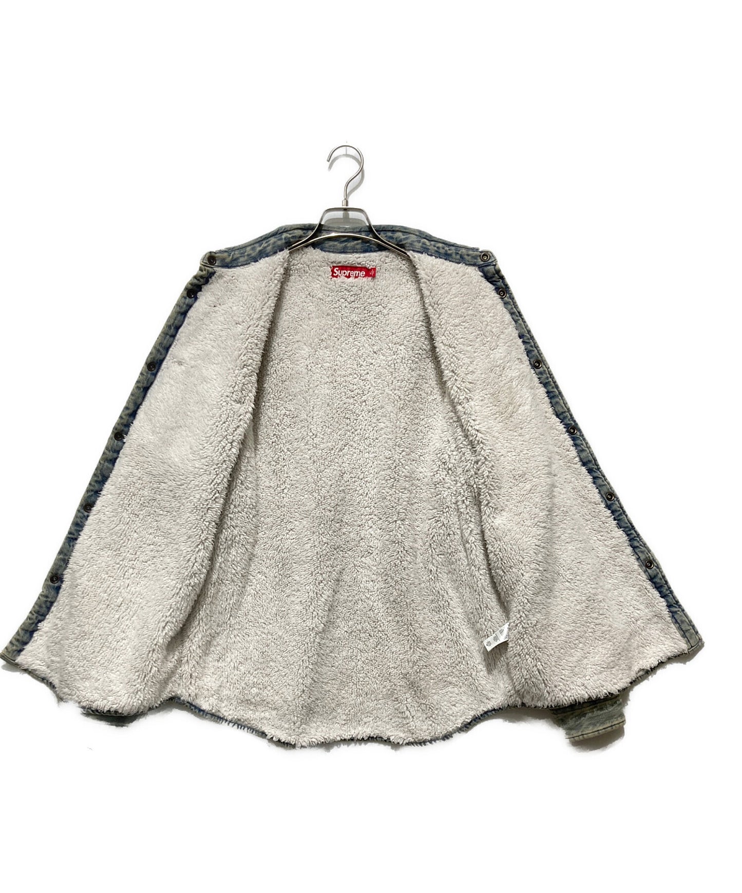 [Pre-owned] SUPREME 24AW Faux Shearling Lined Work Shirt