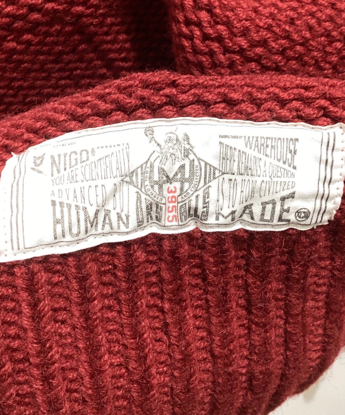[Pre-owned] HUMAN MADE Cowtin Lettered Knit