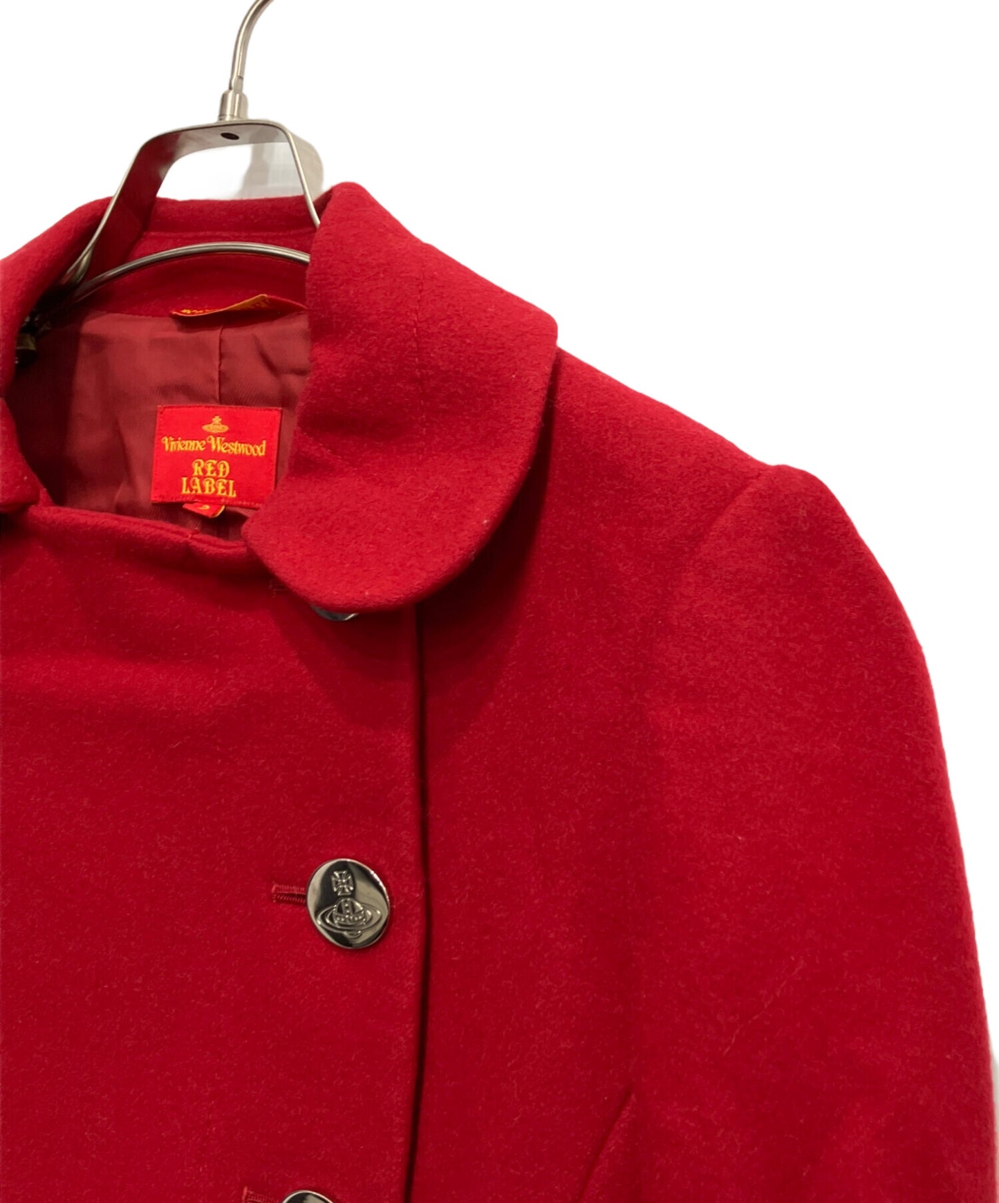 [Pre-owned] Vivienne Westwood RED LABEL Orb button wool blend short coat 357-01-63019