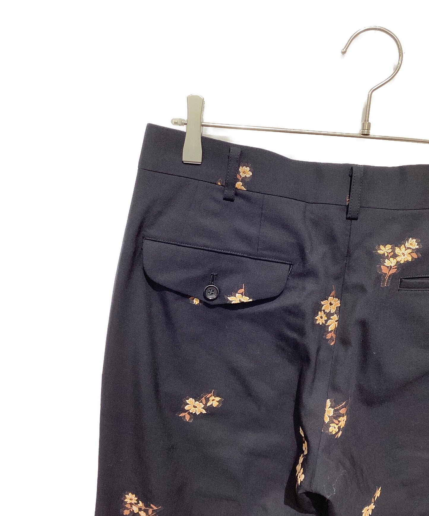 [Pre-owned] COMME des GARCONS HOMME PLUS 25SS Flower Embroidery Pants PO-P013