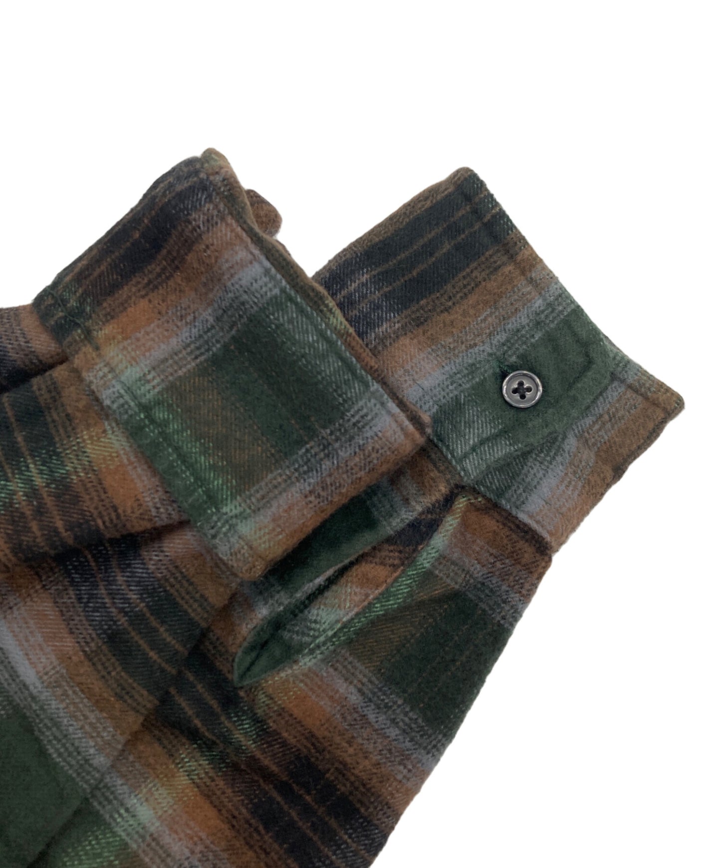 [Pre-owned] SUPREME Shadow Plaid Flannel Zip Up Shirt