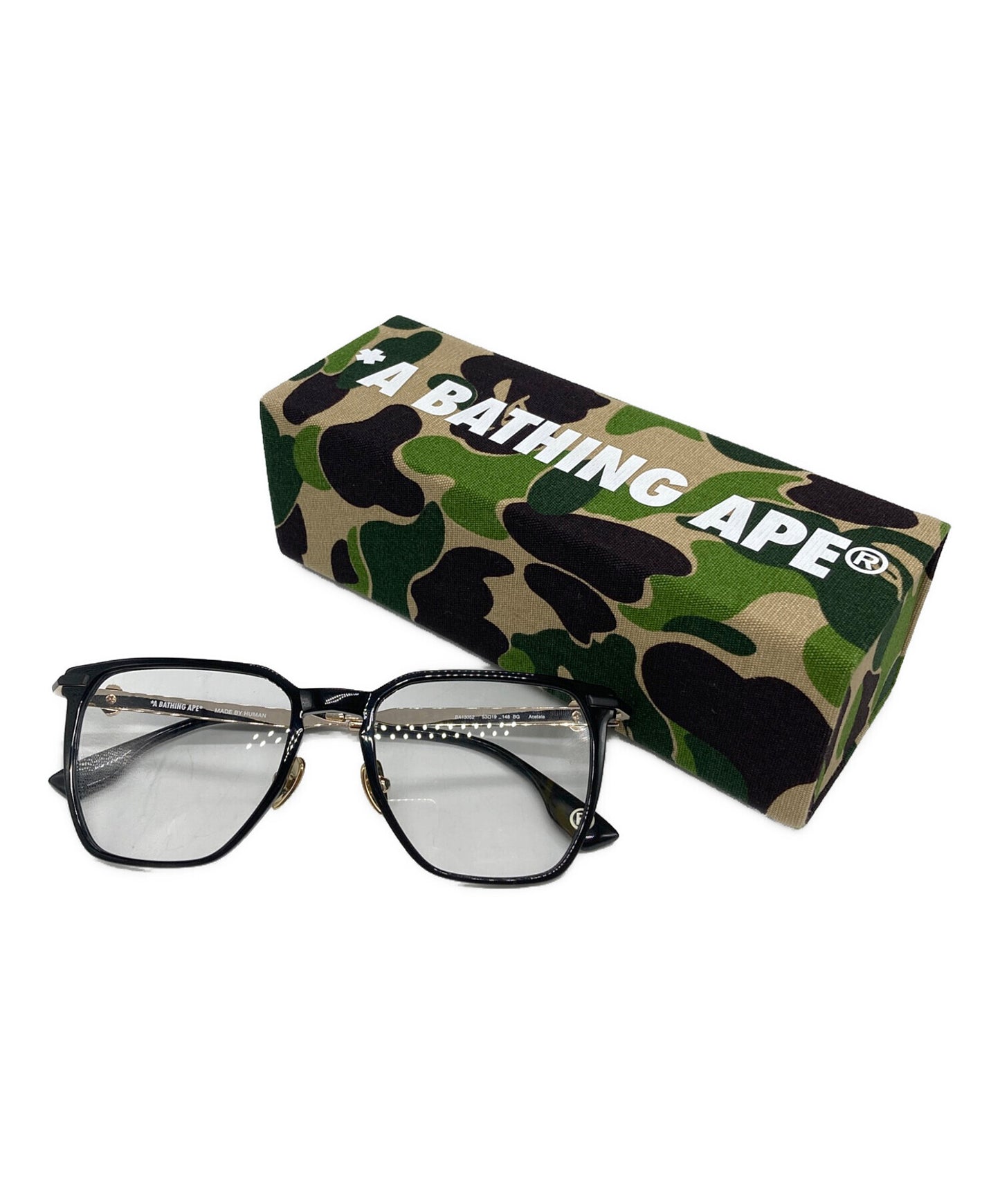[Pre-owned] A BATHING APE fashionable eyeglasses worn for appearance's sake BA13052