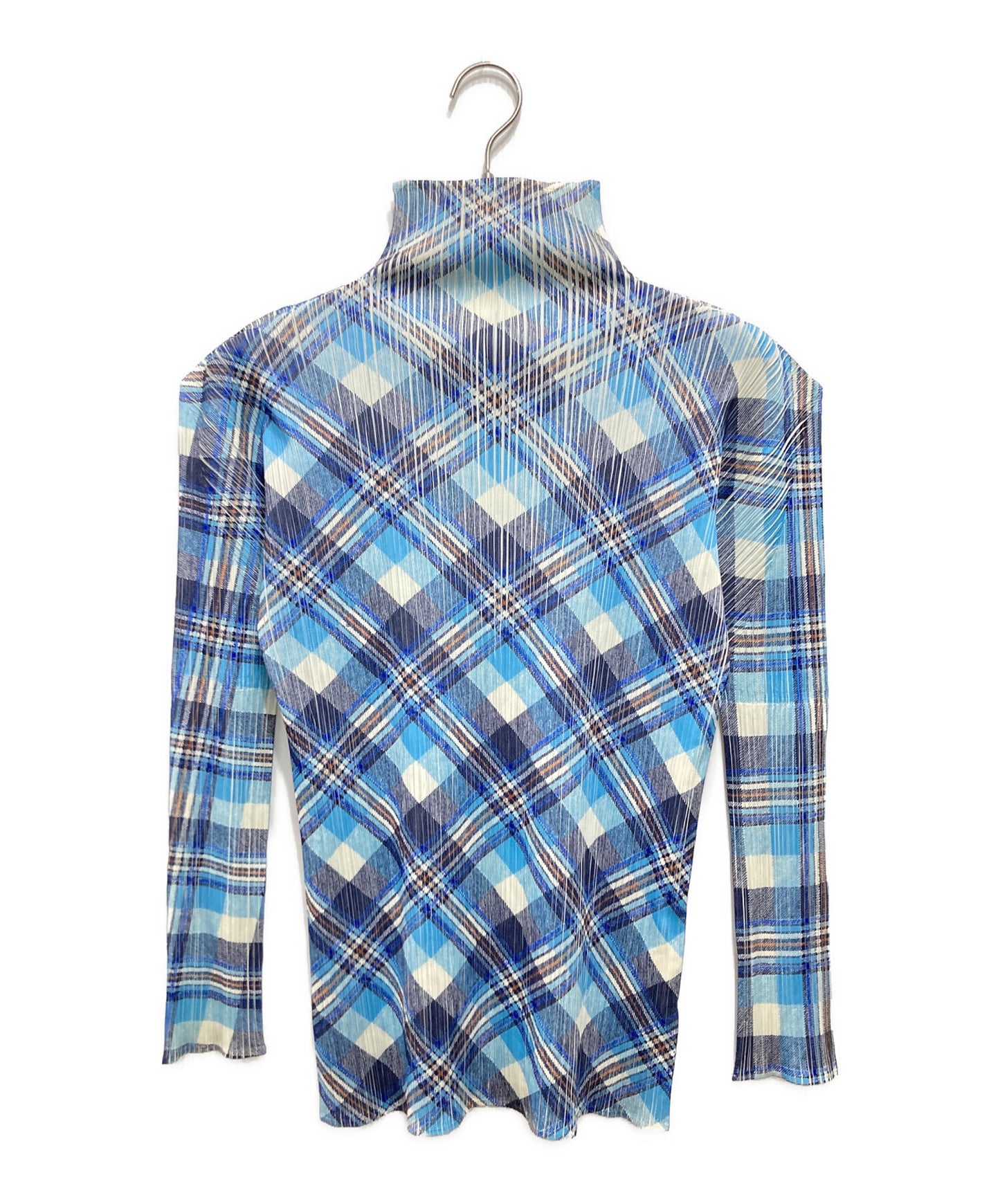 [Pre-owned] PLEATS PLEASE Check Pleats High Neck Cut and Sewn PP52-JK604