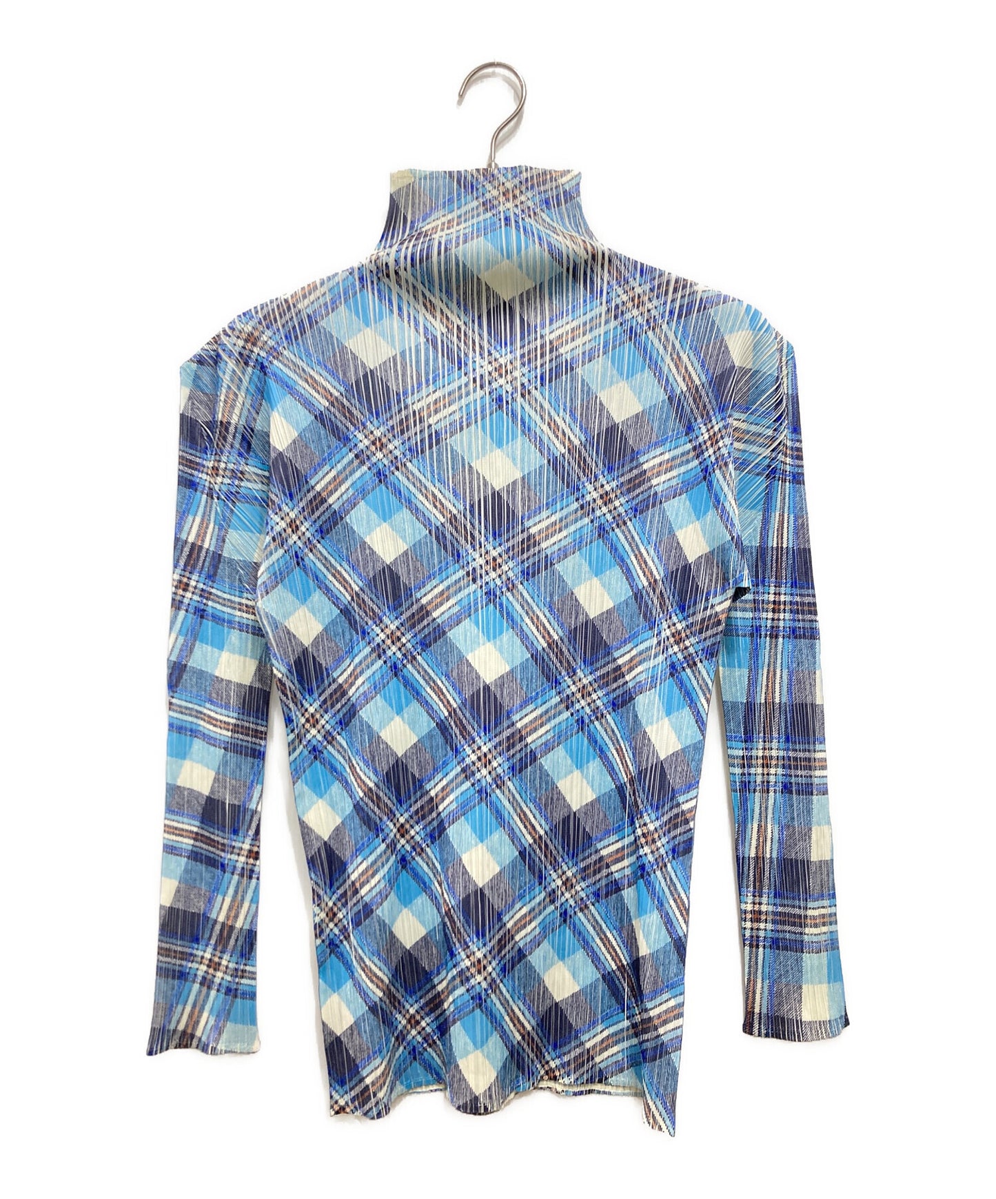 [Pre-owned] PLEATS PLEASE Check Pleats High Neck Cut and Sewn PP52-JK604