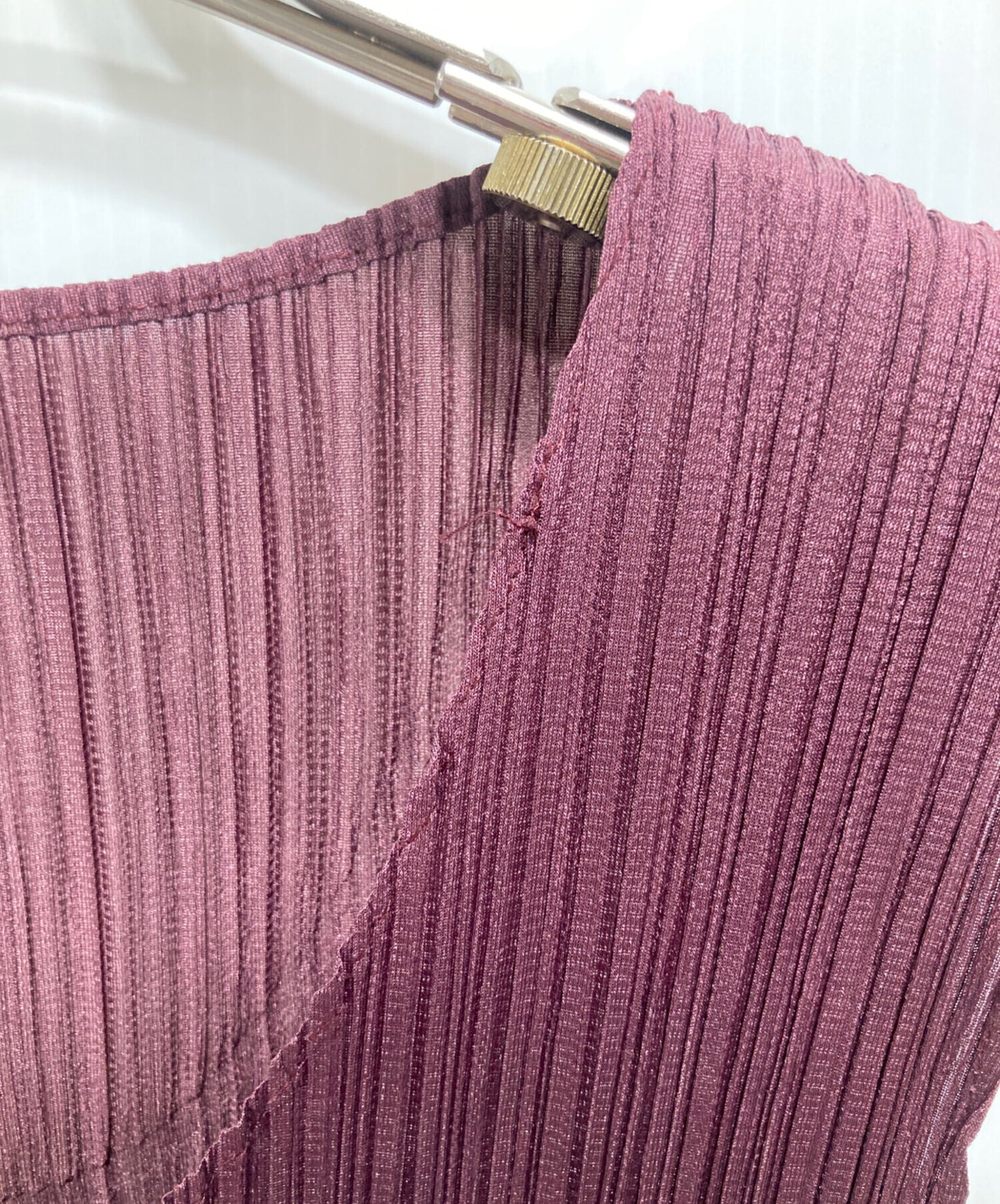 [Pre-owned] PLEATS PLEASE Side Slit Sleeveless Pleated Dress PP43-JK615