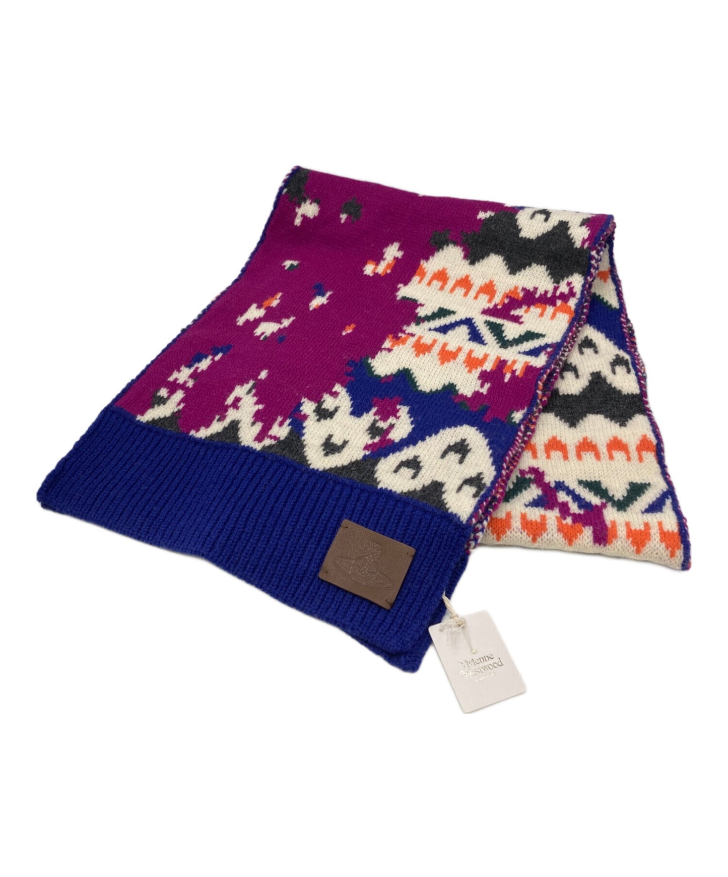 [Pre-owned] Vivienne Westwood patterned scarf
