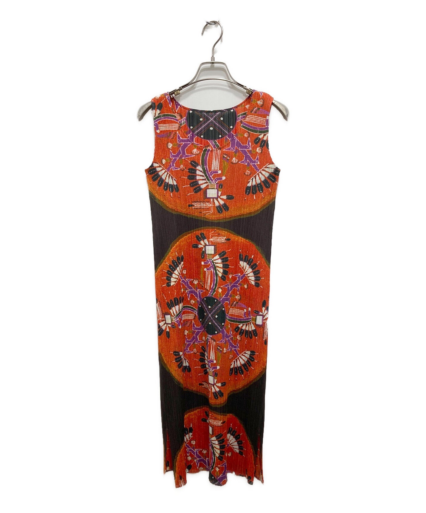 [Pre-owned] PLEATS PLEASE Sleeveless all-over pleated dress PP21-JH523