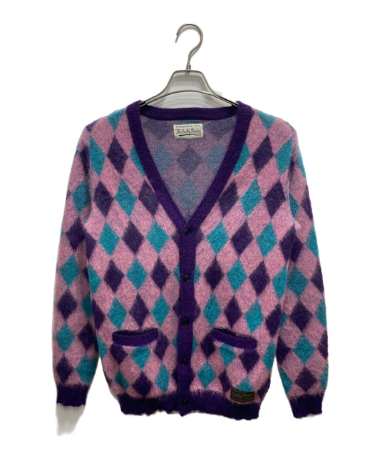 [Pre-owned] WACKO MARIA Super Kid Mohair Argyle Cardigan 11AW-KNT-01