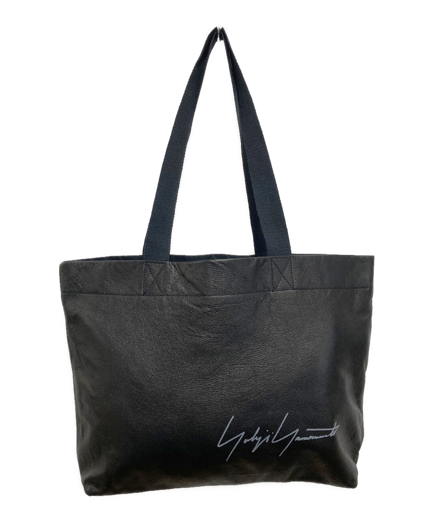 [Pre-owned] YOHJI YAMAMOTO Novelty logo leather mini tote bag