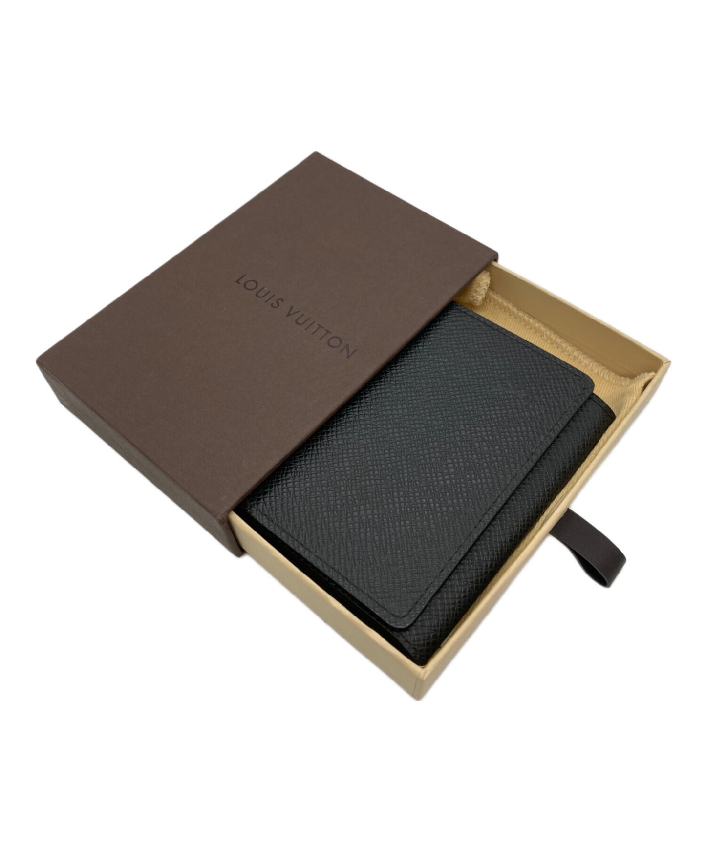 [Pre-owned] LOUIS VUITTON Card case / Anvelopp Carte de Visite Ardoise M30922