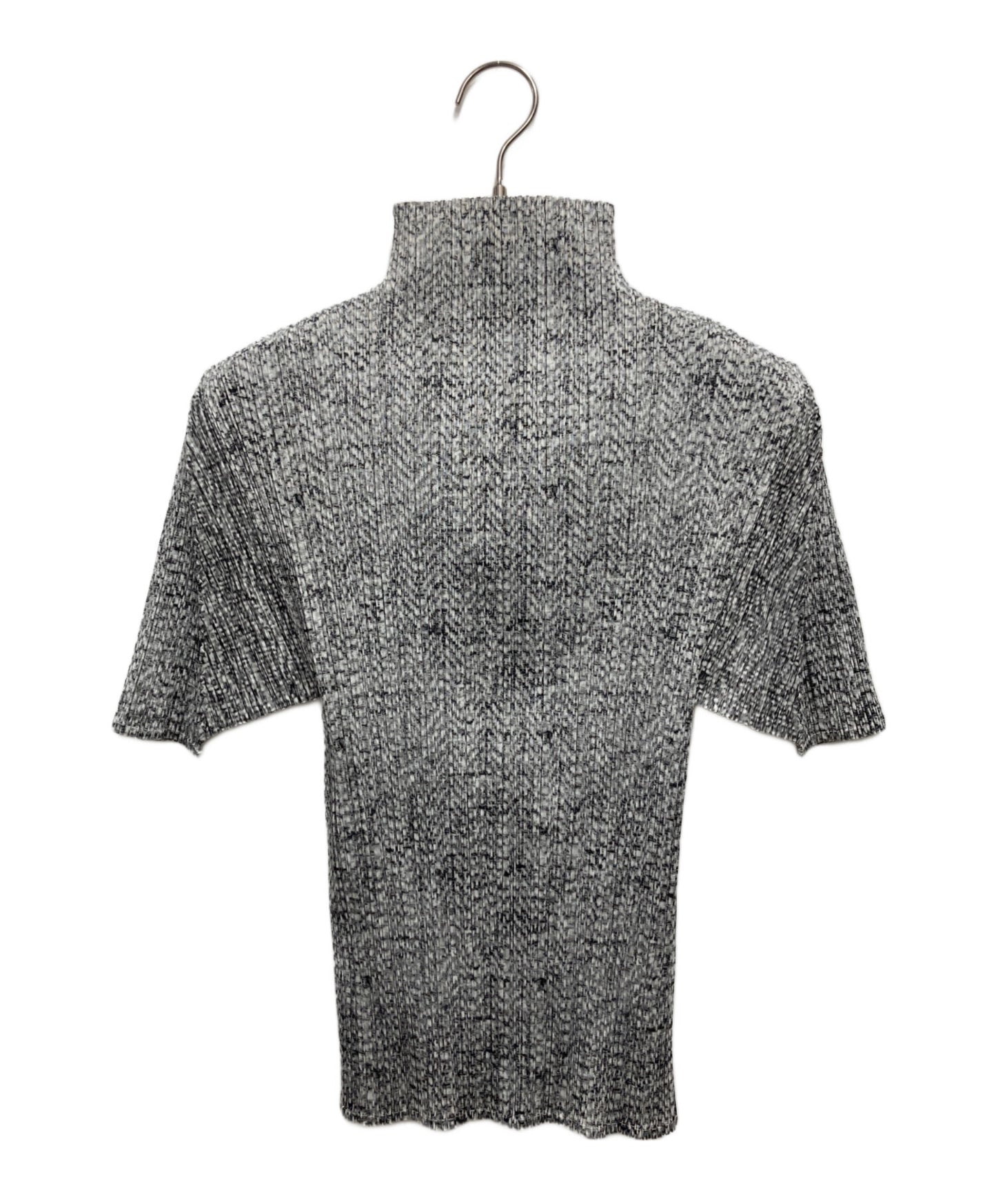 [Pre-owned] PLEATS PLEASE Marble Pattern Short-Sleeved Pleated Cut and Sewn PP12-JK452