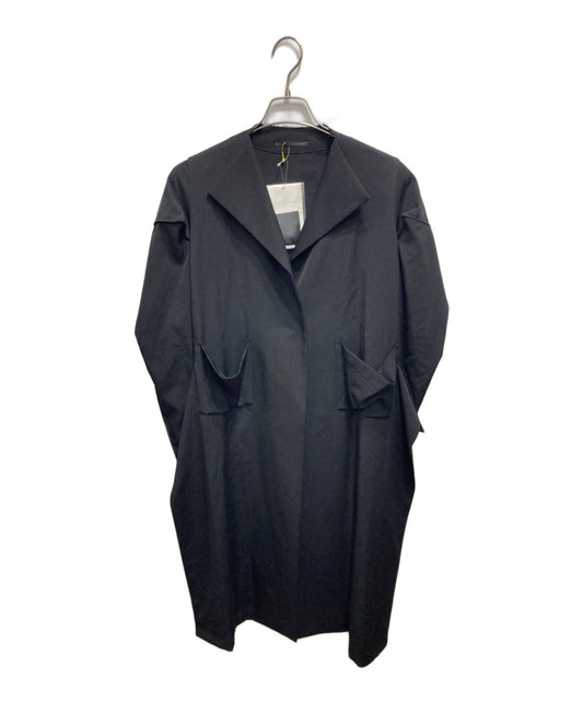 [Pre-owned] YOHJI YAMAMOTO Wool Gaber Sleeve 3D-Switched Front Long Jacket FV-J06-100