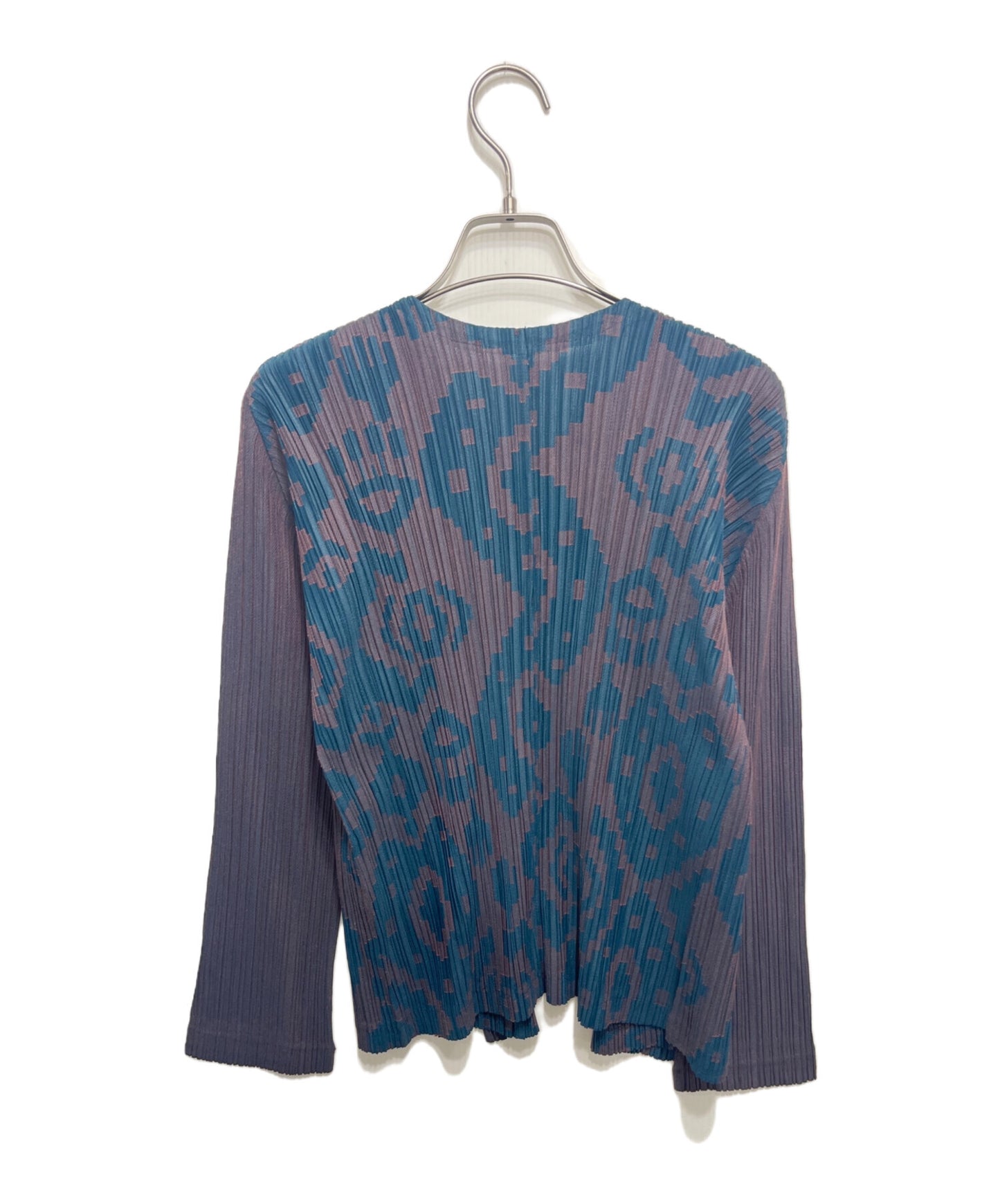 [Pre-owned] PLEATS PLEASE Geometric Pleated Cardigan PP51-J0534