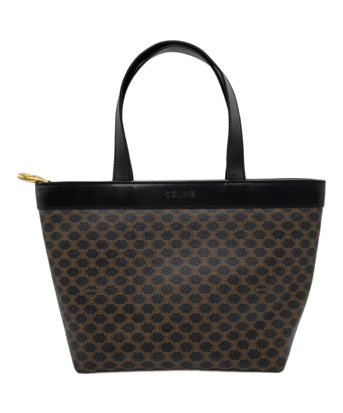 [Pre-owned] CELINE Macadam patterned boat-shaped handbag