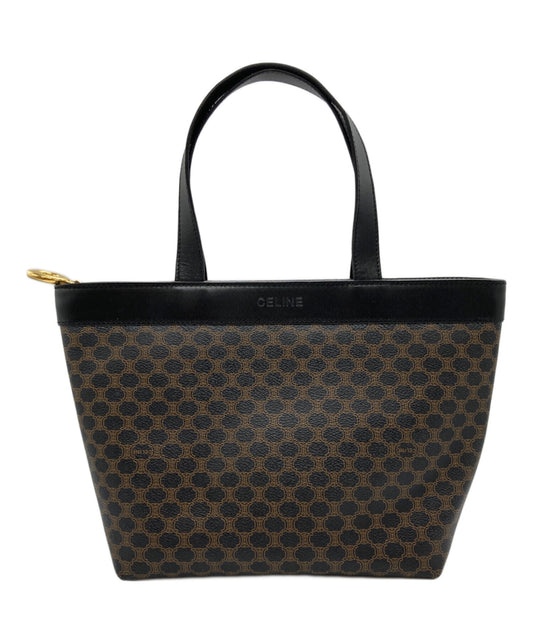 [Pre-owned] CELINE Macadam patterned boat-shaped handbag