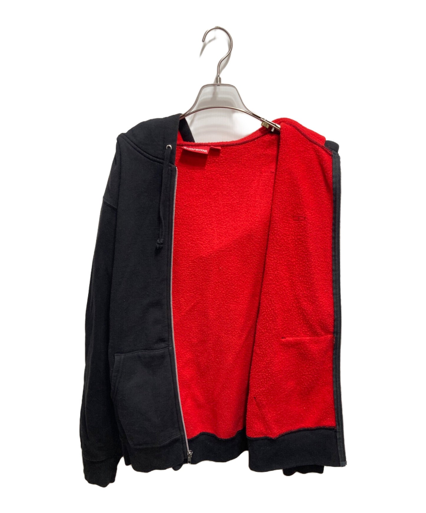 [Pre-owned] SUPREME 18SS Contrast Zip Up Hooded Sweatshirt