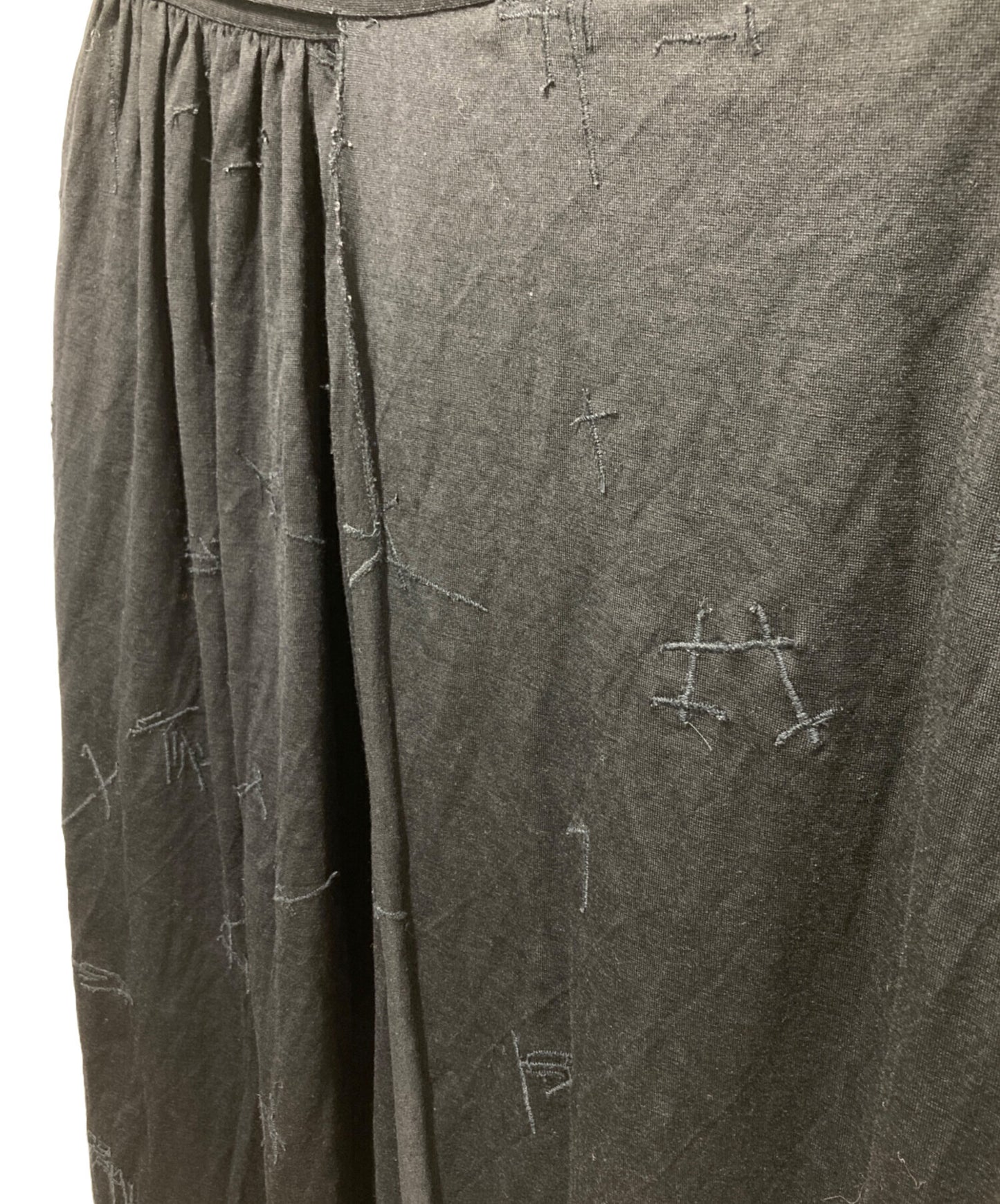 [Pre-owned] tricot COMME des GARCONS 80s Archive Embroidered Wrap Skirt TT-080510