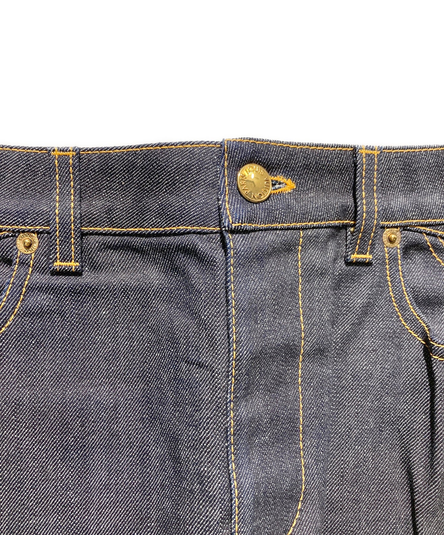 [Pre-owned] LOUIS VUITTON Denim Miniskirt FBSK09CKJ