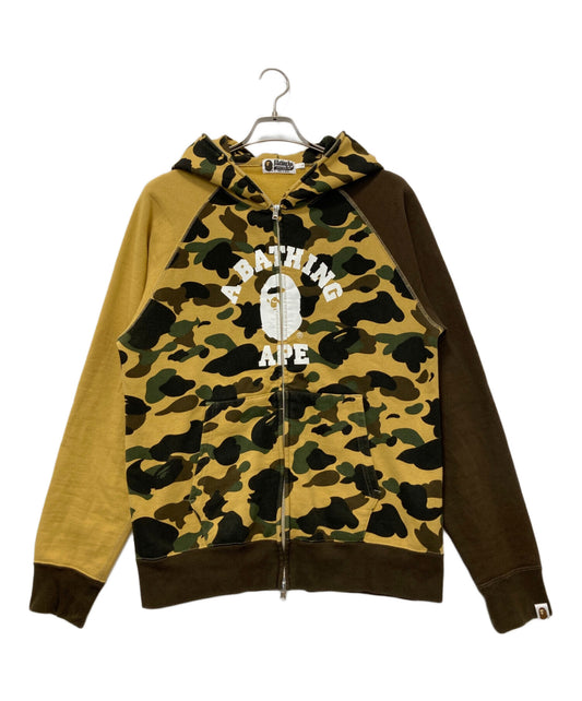 [Pre-owned] A BATHING APE A BATHING APE Camo Pattern Full Zip Hoodie 001zpj301015m