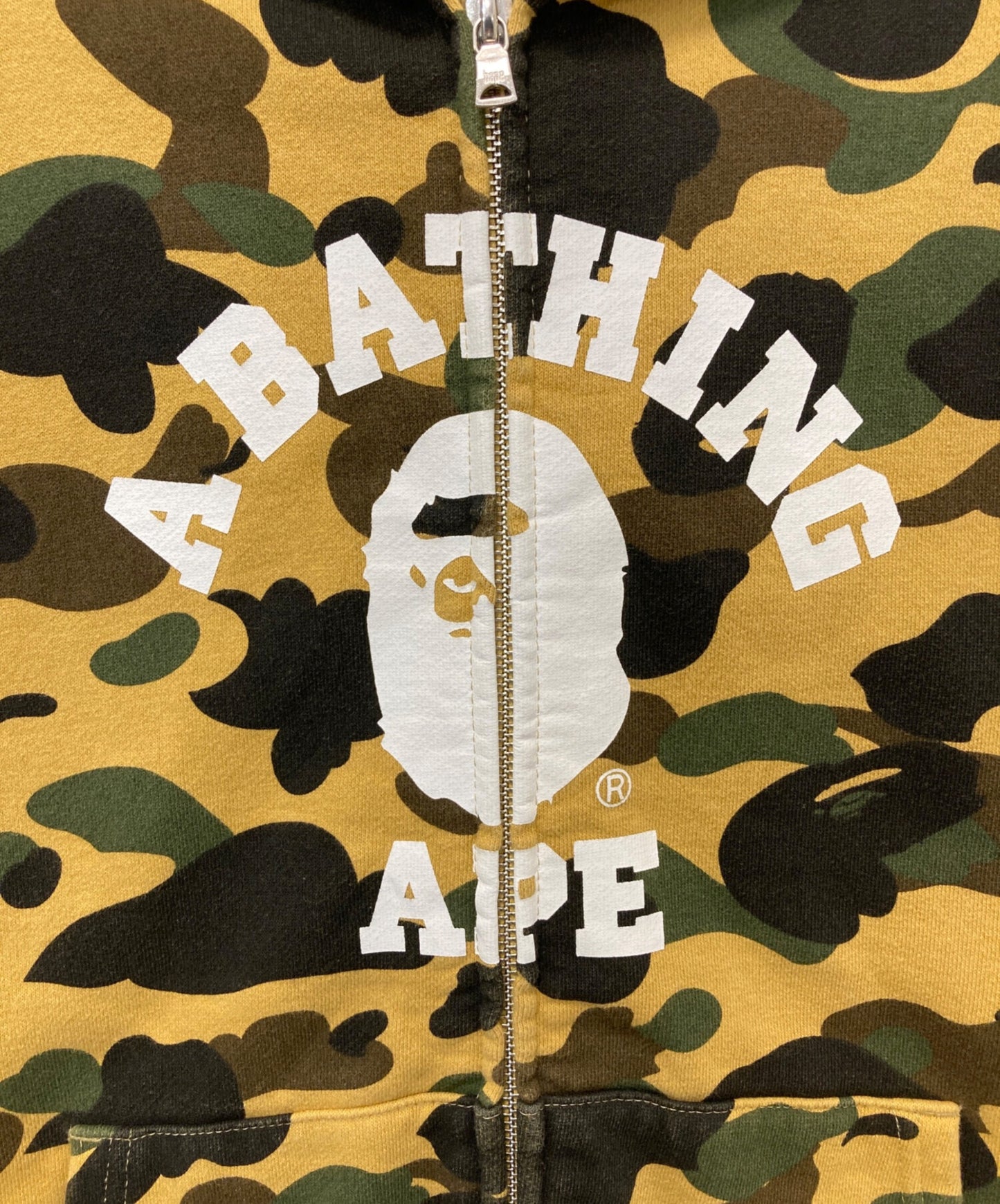 [Pre-owned] A BATHING APE A BATHING APE Camo Pattern Full Zip Hoodie 001zpj301015m