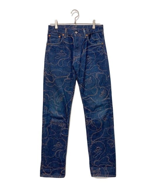 [Pre-owned] A BATHING APE denim pants PC9-16500-0002