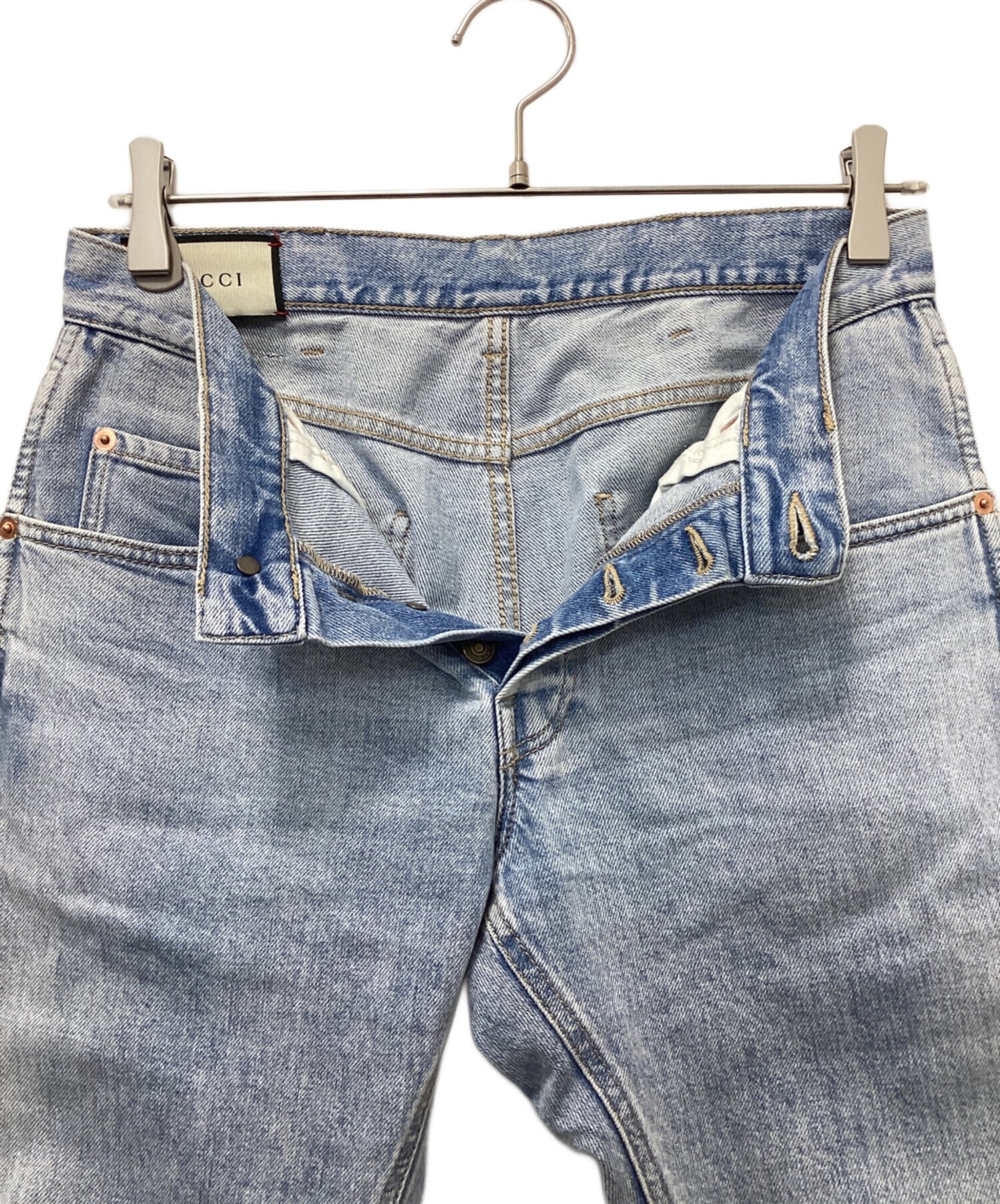 [Pre-owned] GUCCI Washed 5P Denim Pants 408637 XDBCD