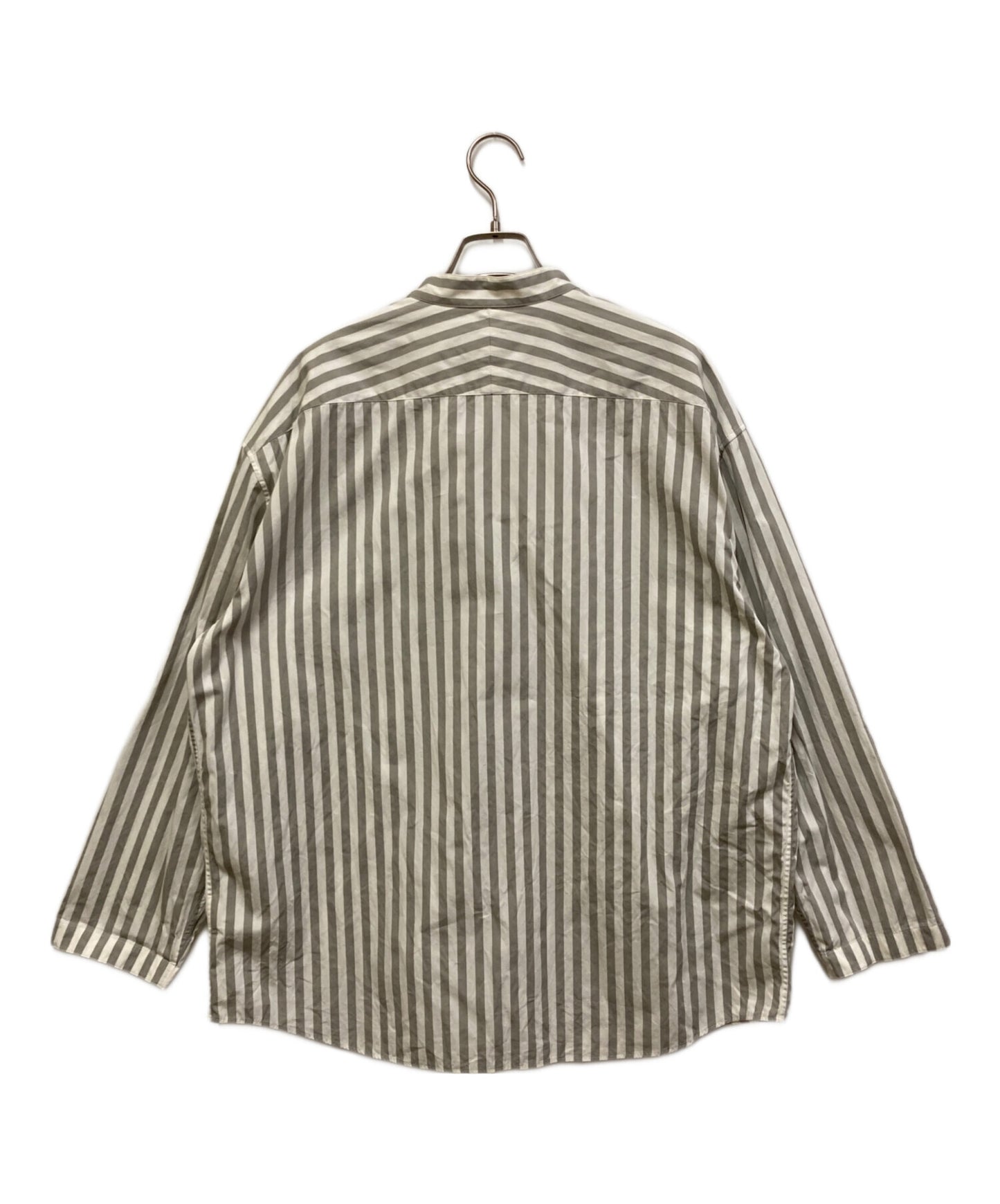 [Pre-owned] HERMES Serie Button Collarless Shirt