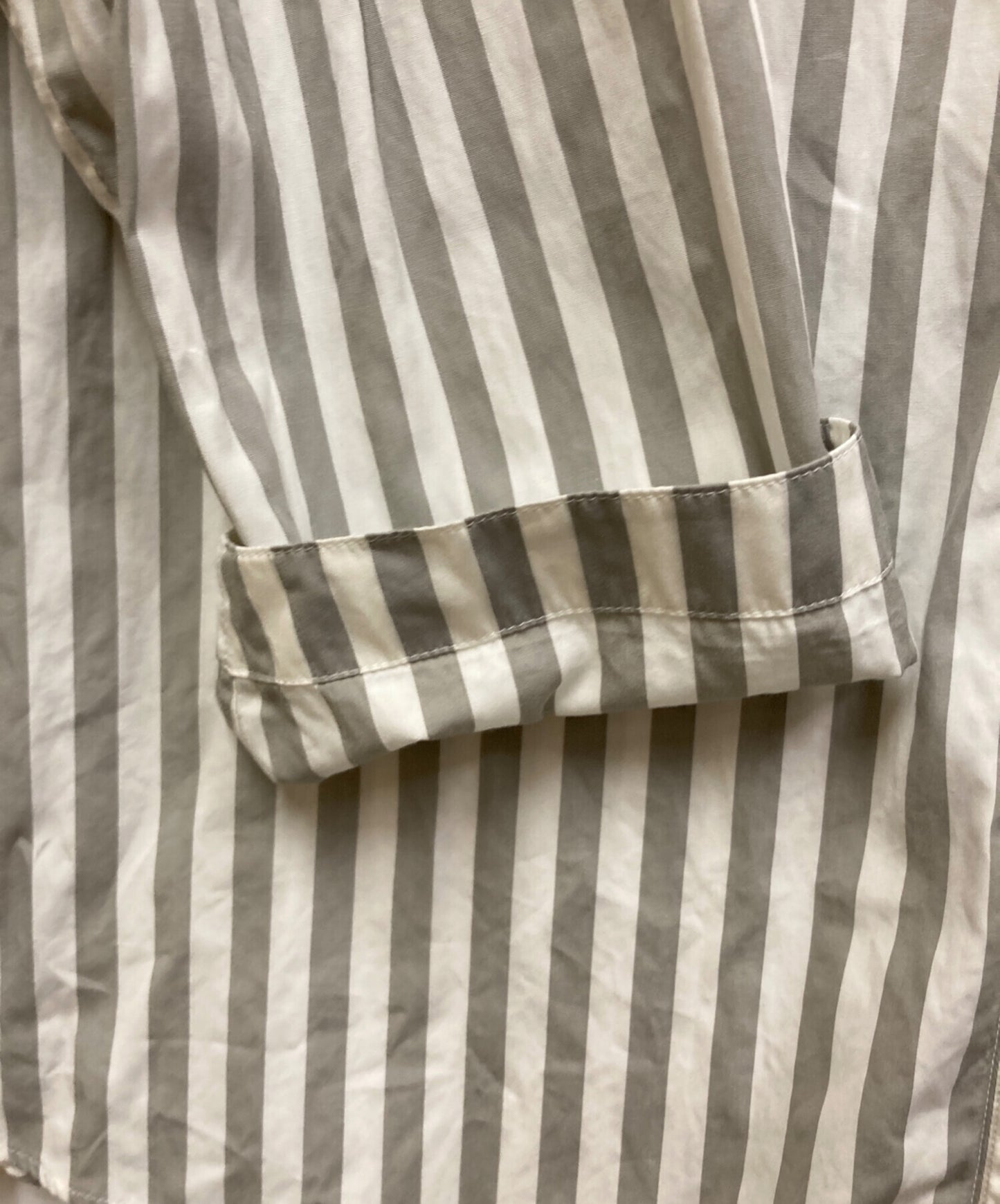 [Pre-owned] HERMES Serie Button Collarless Shirt