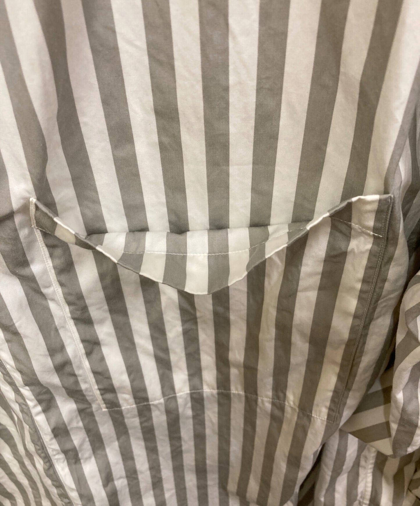 [Pre-owned] HERMES Serie Button Collarless Shirt