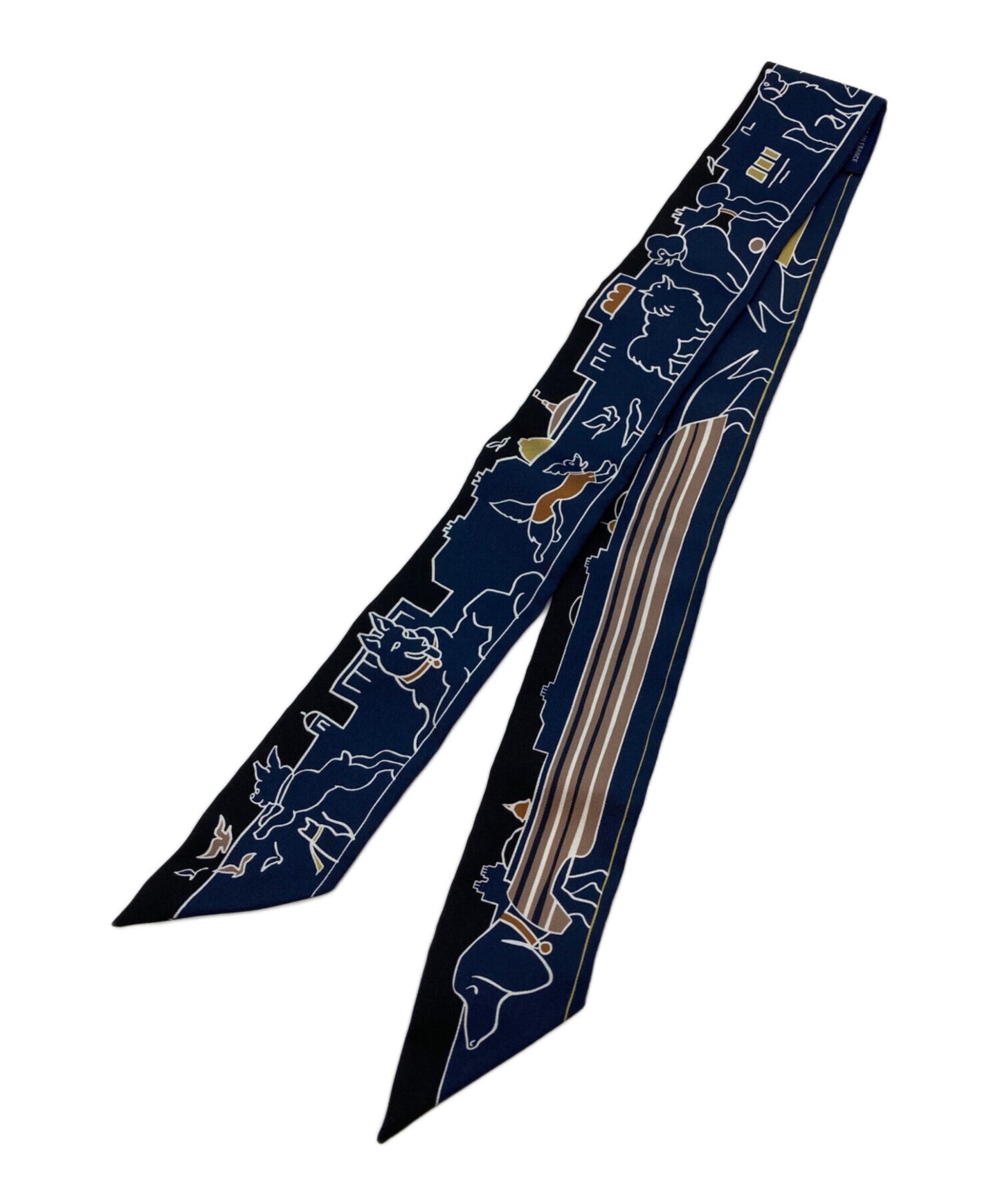 [Pre-owned] HERMES Twilly Les Chiens Parisiens Parisien Dogs