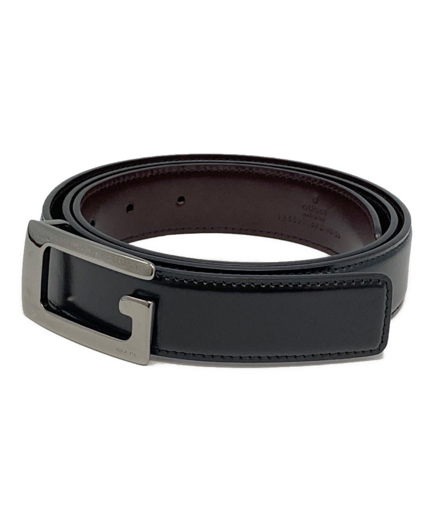 [Pre-owned] GUCCI G buckle belt
