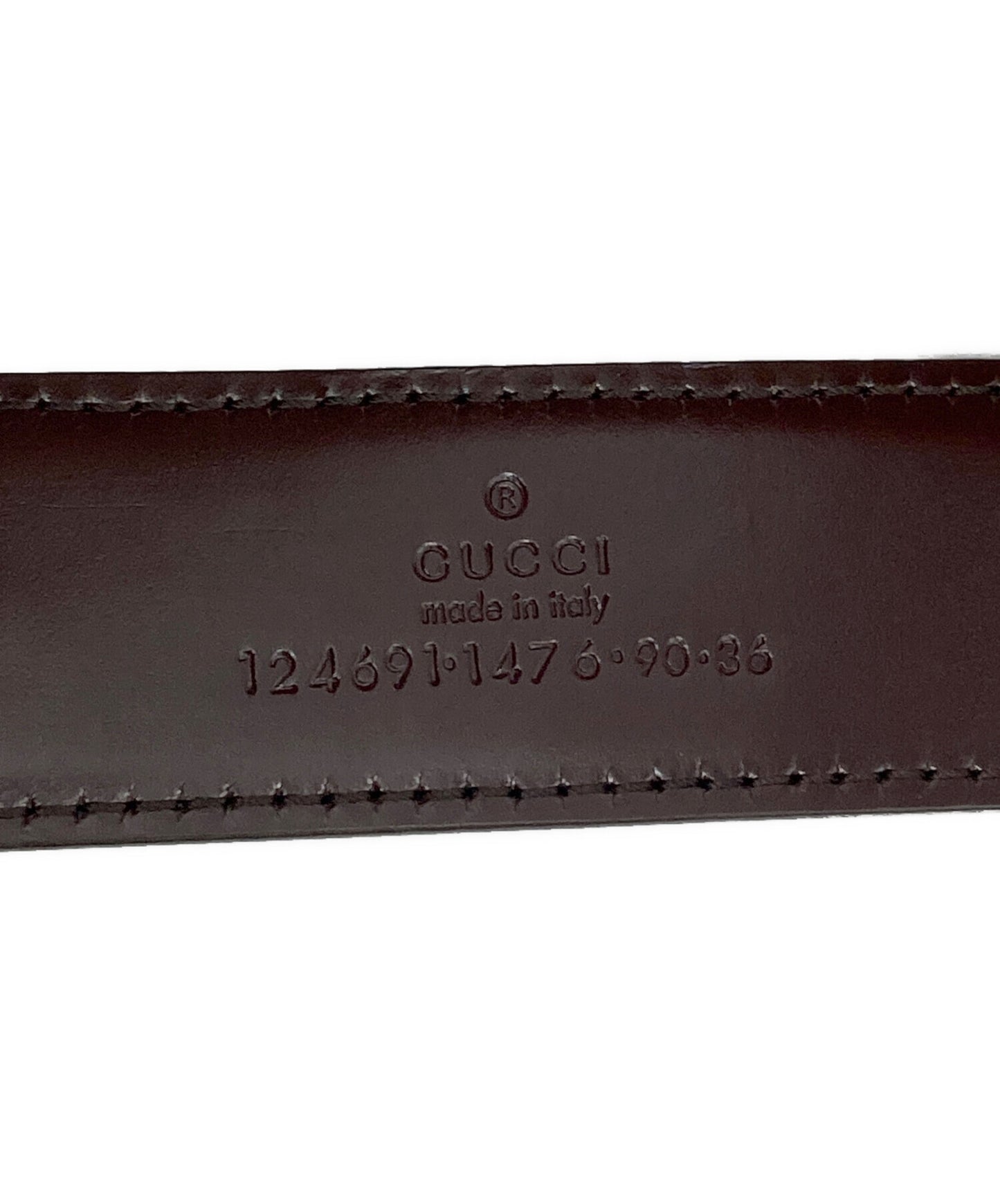 [Pre-owned] GUCCI G buckle belt