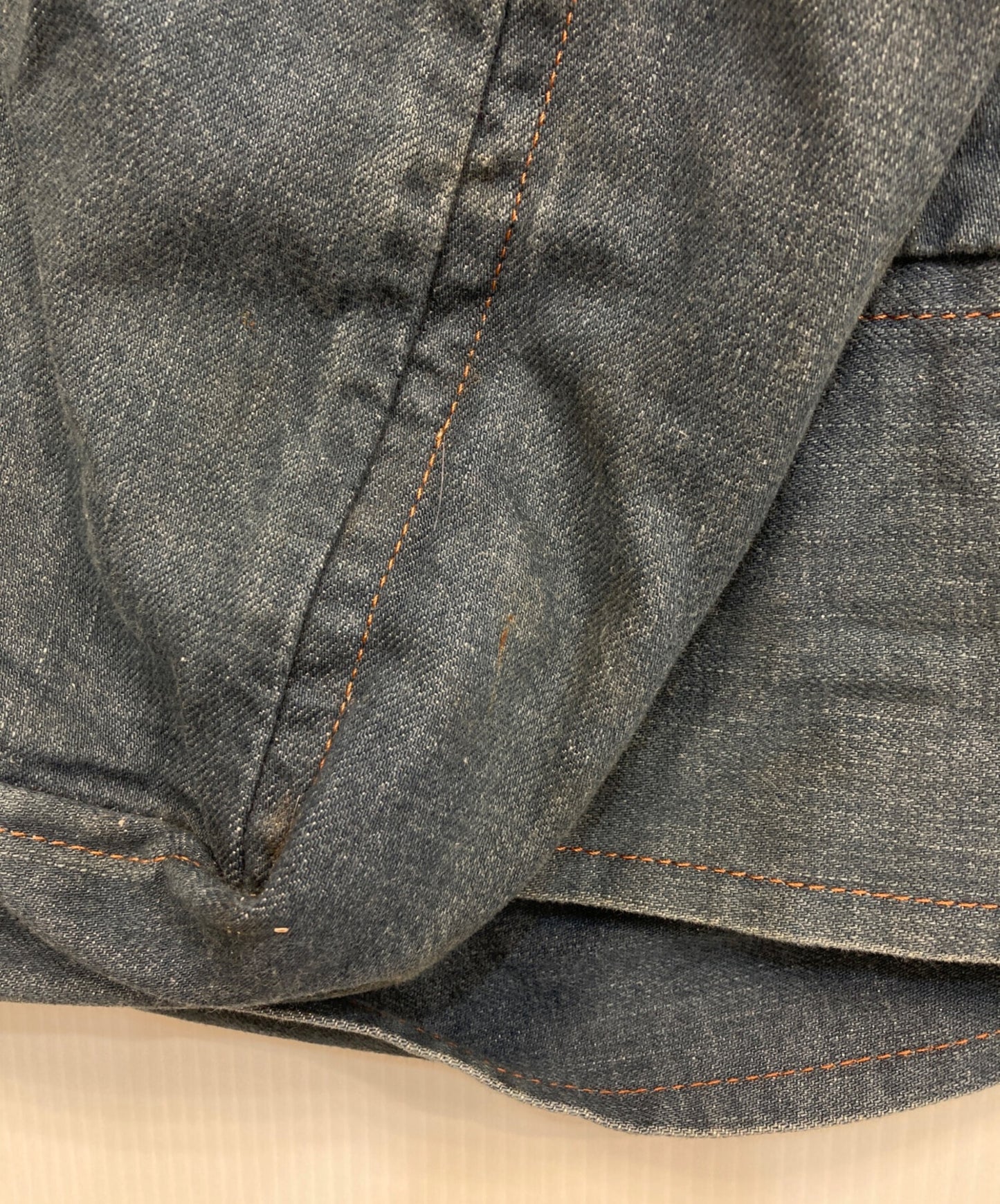 [Pre-owned] Vivienne Westwood RED LABEL Asymmetrical Orb-Embroidered Denim Skirt January 24, 2001