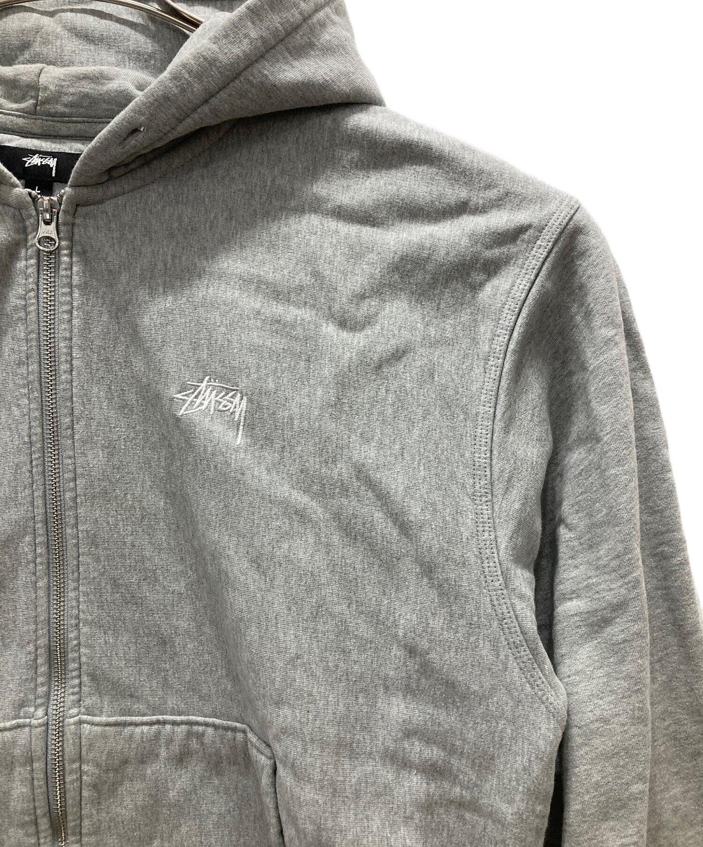[Pre-owned] stussy STOCK LOGO ZIP HOODIE SU22 118471