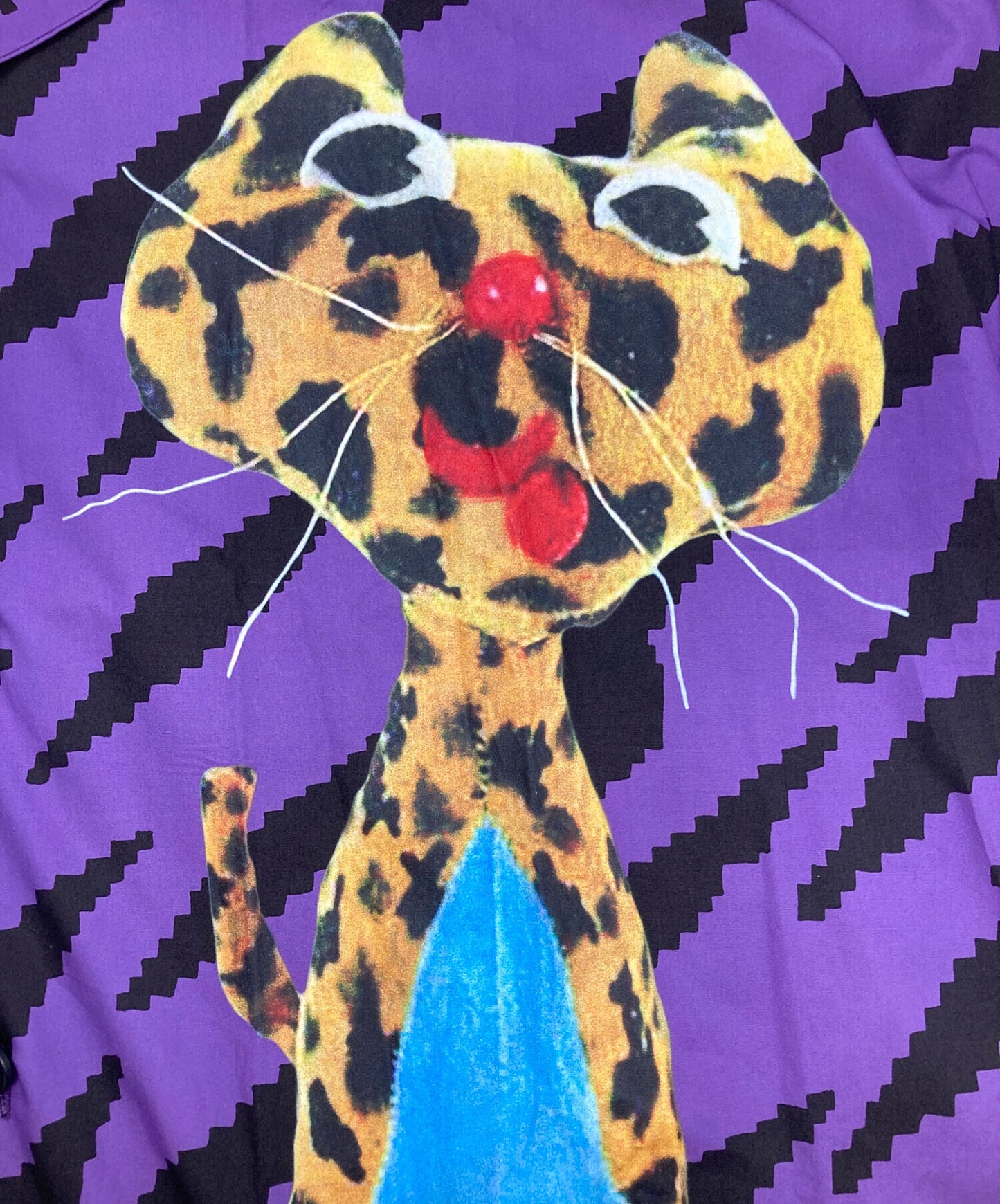 [Pre-owned] Vivienne Westwood RED LABEL Tiger stripe print open collar shirt 16-12-851021-00