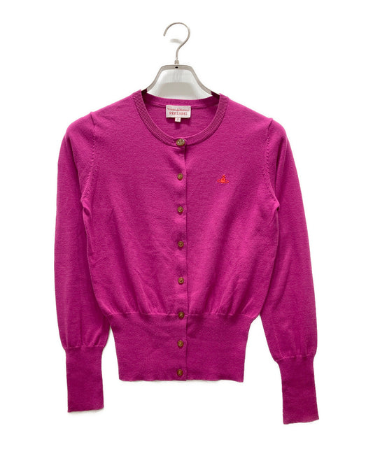 [Pre-owned] Vivienne Westwood GOLD LABEL Orb Embroidery Round Neck Cardigan 16-01-171003 78201