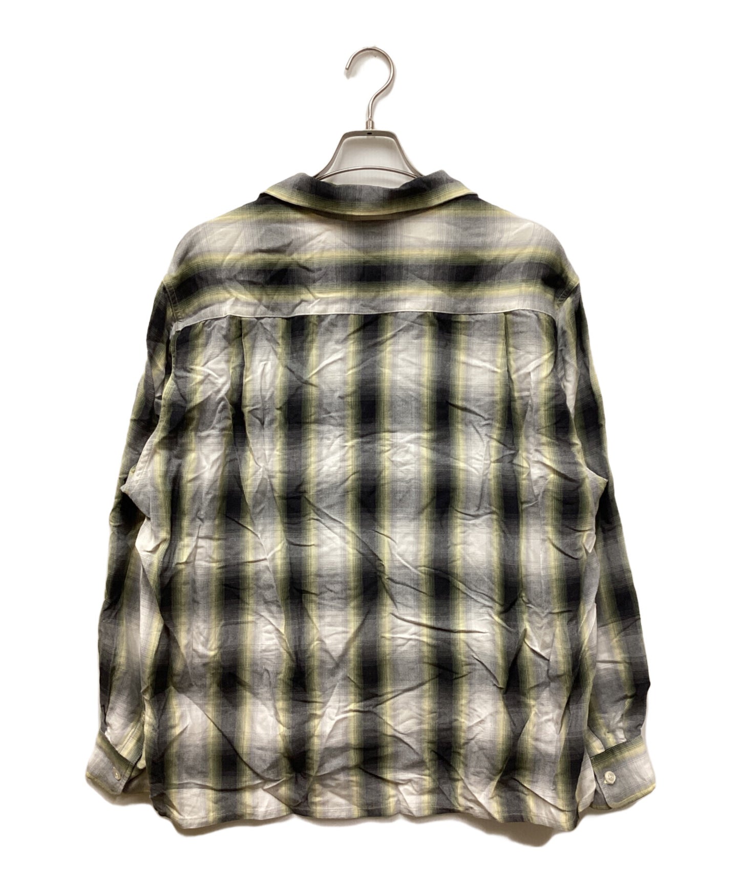 [Pre-owned] WACKO MARIA Ombre rayon open collar shirt, long sleeve shirt