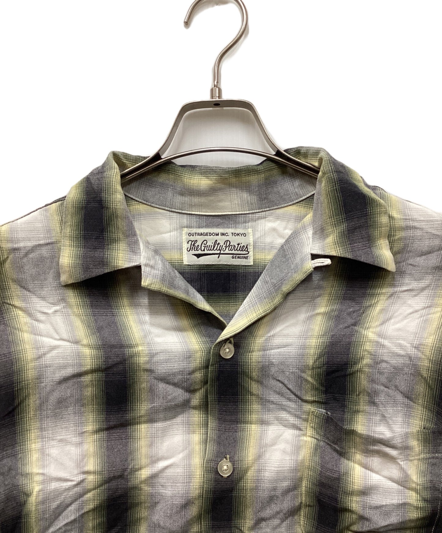 [Pre-owned] WACKO MARIA Ombre rayon open collar shirt, long sleeve shirt