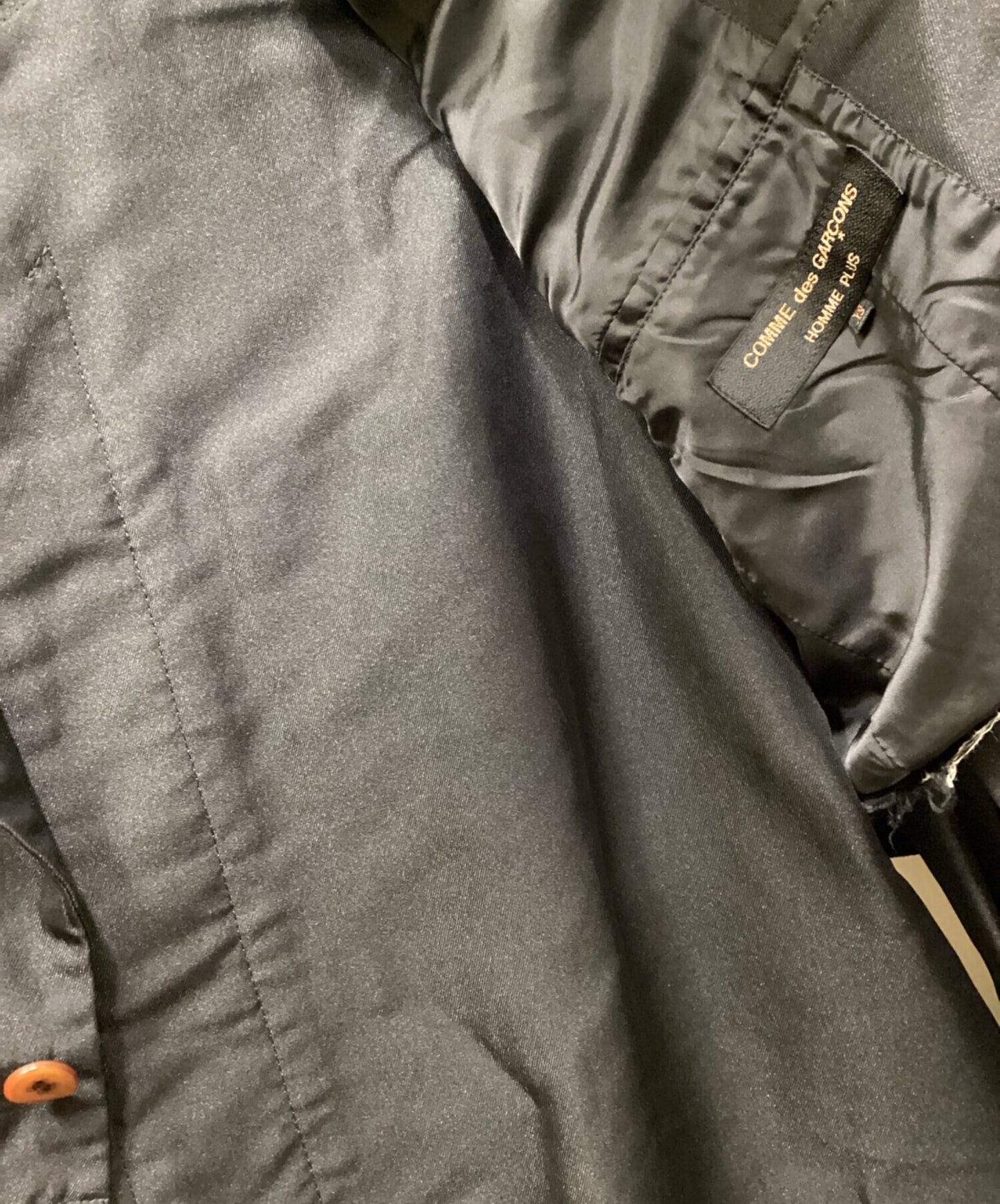 [Pre-owned] COMME des GARCONS HOMME PLUS hemmed-detailed coat PF-J065