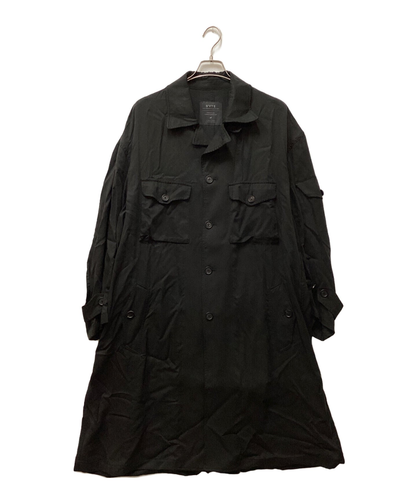 [Pre-owned] s'yte BIO-WASH LYOCELL TWILL OVERSIZE MILITARY COAT UI-C02-204