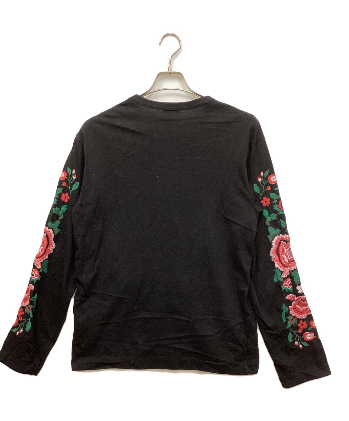 [Pre-owned] COMME des GARCONS HOMME PLUS Rose Embroidery Long Sleeve T-Shirt PI-T027