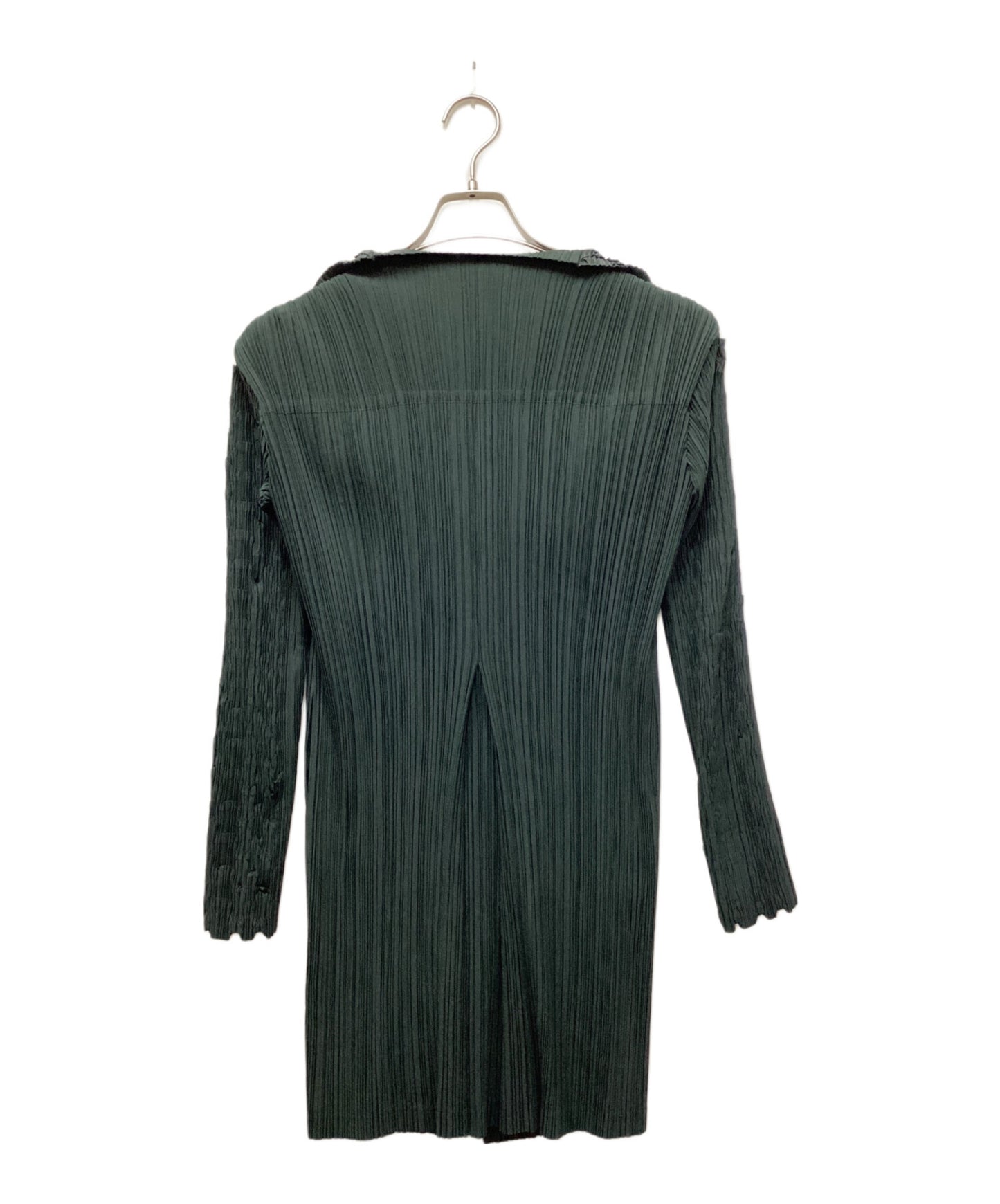 [Pre-owned] ISSEY MIYAKE FETE Scale Pleated Coat Pleated Coat Coat IF84FD716