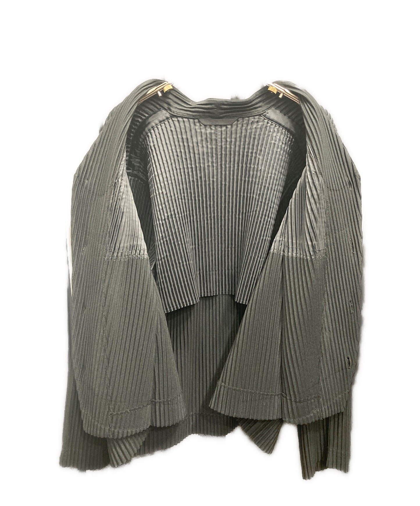 [Pre-owned] HOMME PLISSE ISSEY MIYAKE collarless pleated jacket HP21JD170